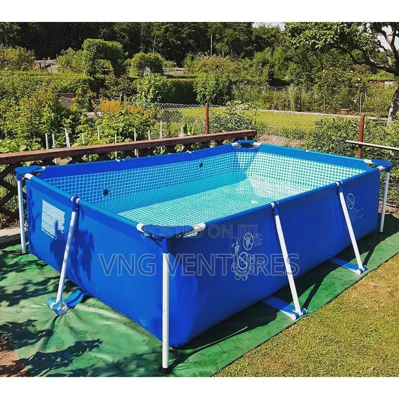 Rectangular Metallic Frame Swimming Pool