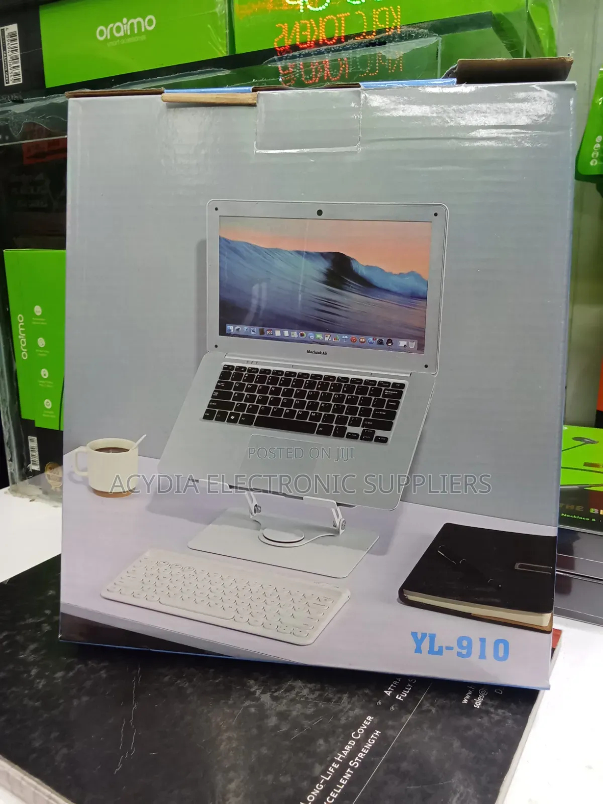 Yl-910 Metallic Laptop Stand With a Cooling Fan and Stable Base