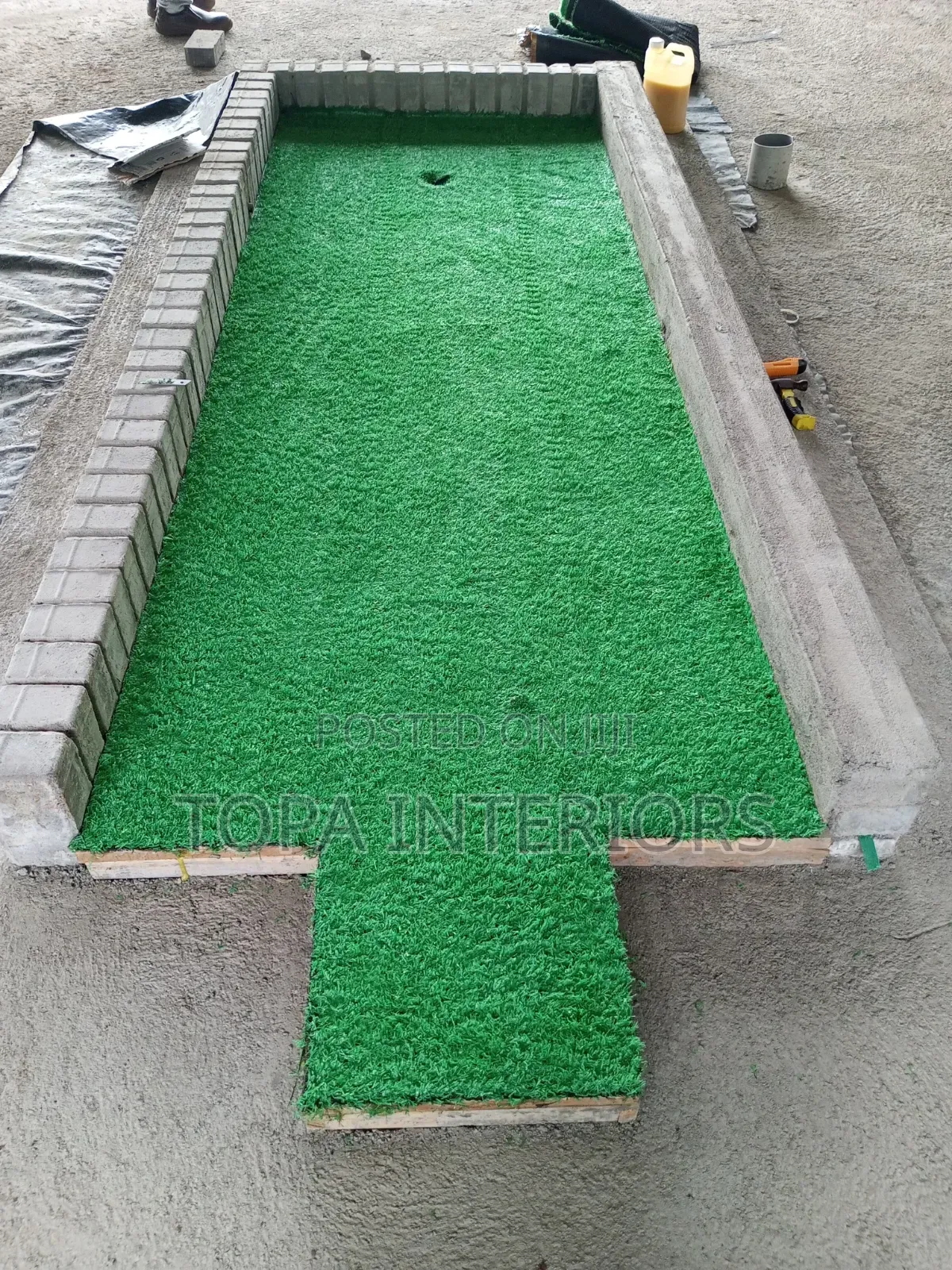 15mm Thick Grass Height Artificial Outdoor Green Carpets