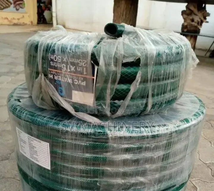 Heavy Duty 1" 30m Green Braided Hose Pipe