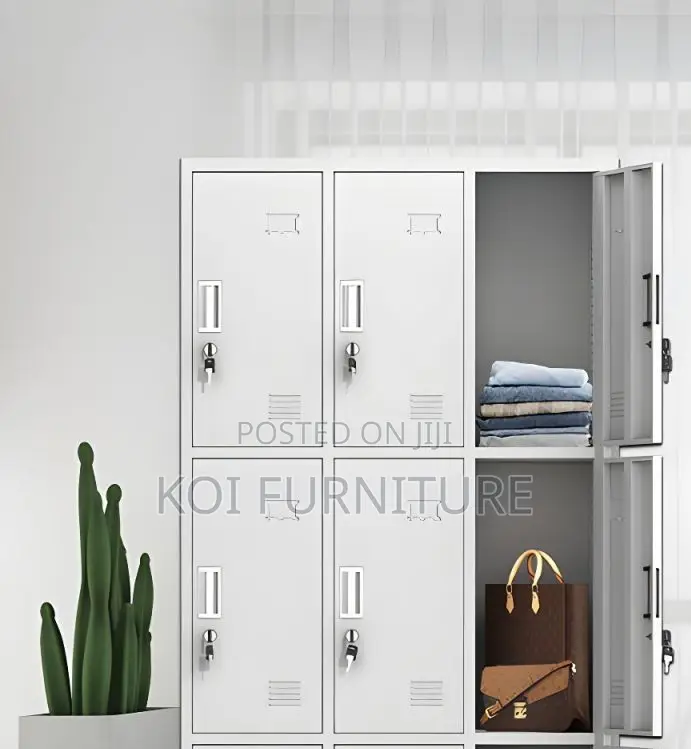 Office Cabinet; Office Metallic Cabinet With 9 Lockable Compartments