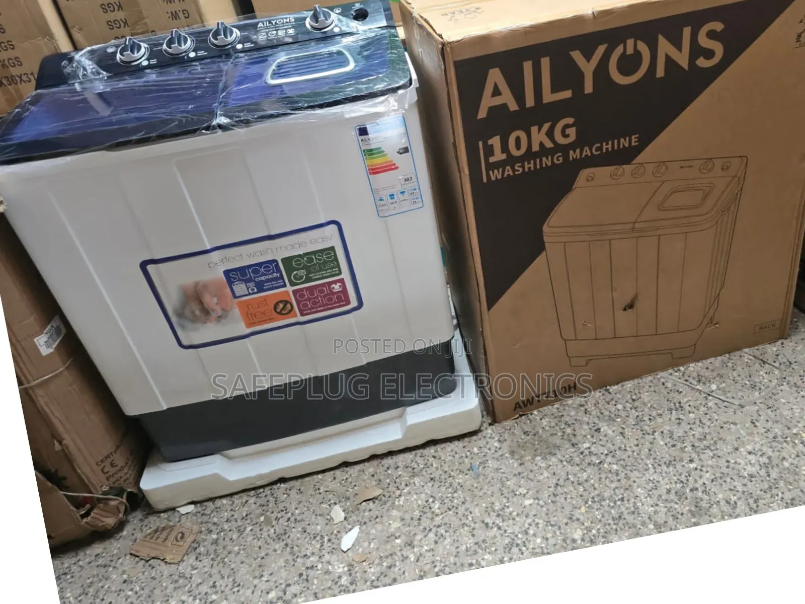 Ailyons 8 KGS Twin Tub Semi Automatic Washing Machine