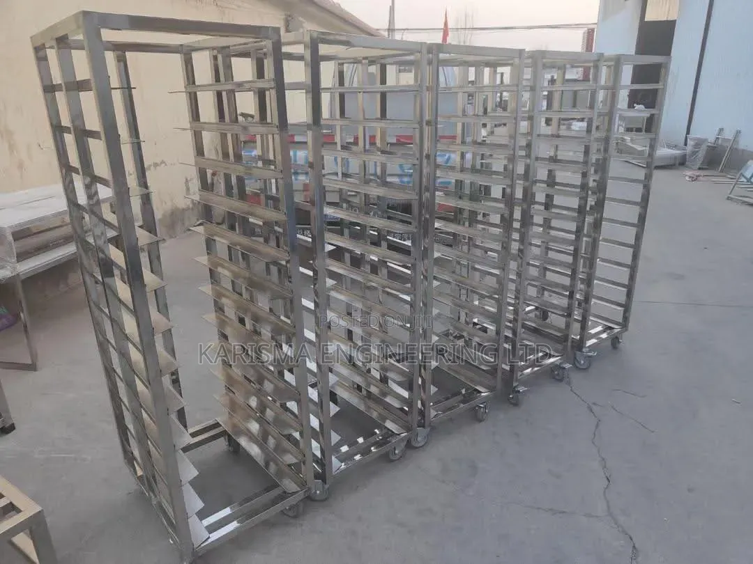 Stainless Steel Bakery Trolleys Designed for Commercial Kitchens