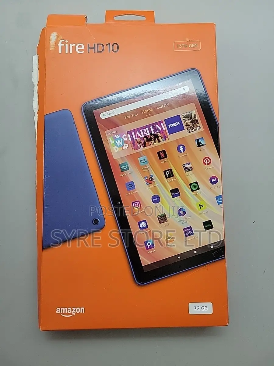 New Amazon Fire HD 10 32 GB Black
