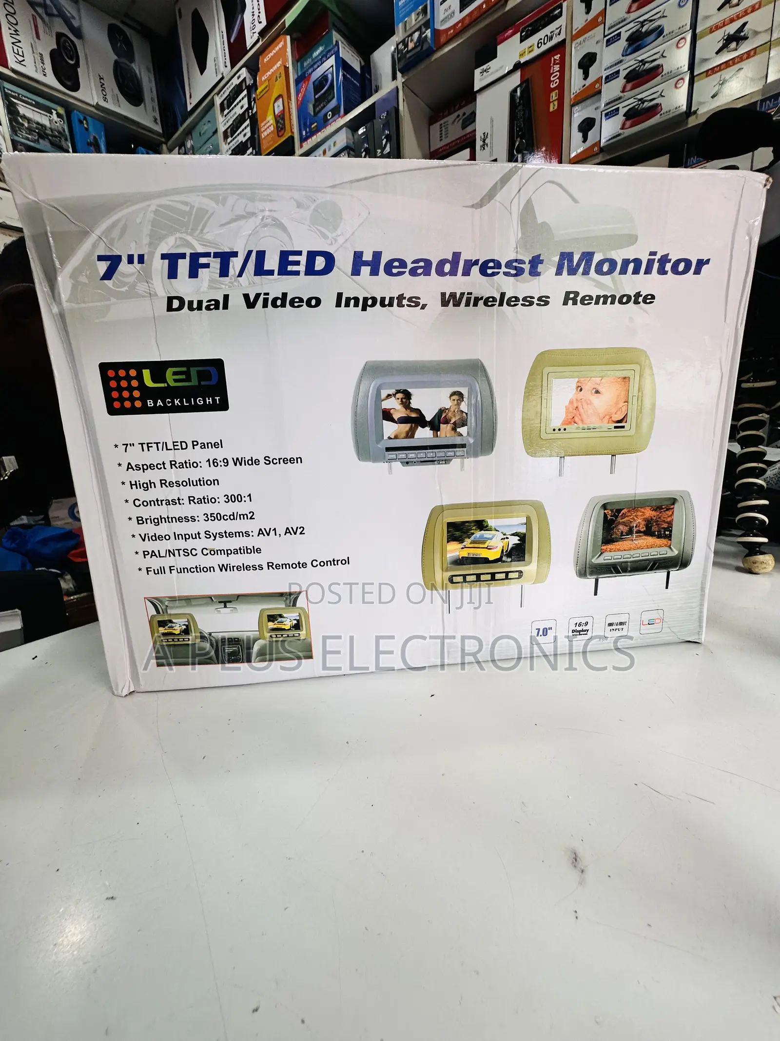 7 Inch Headrest Monitor – Premium Backseat Display