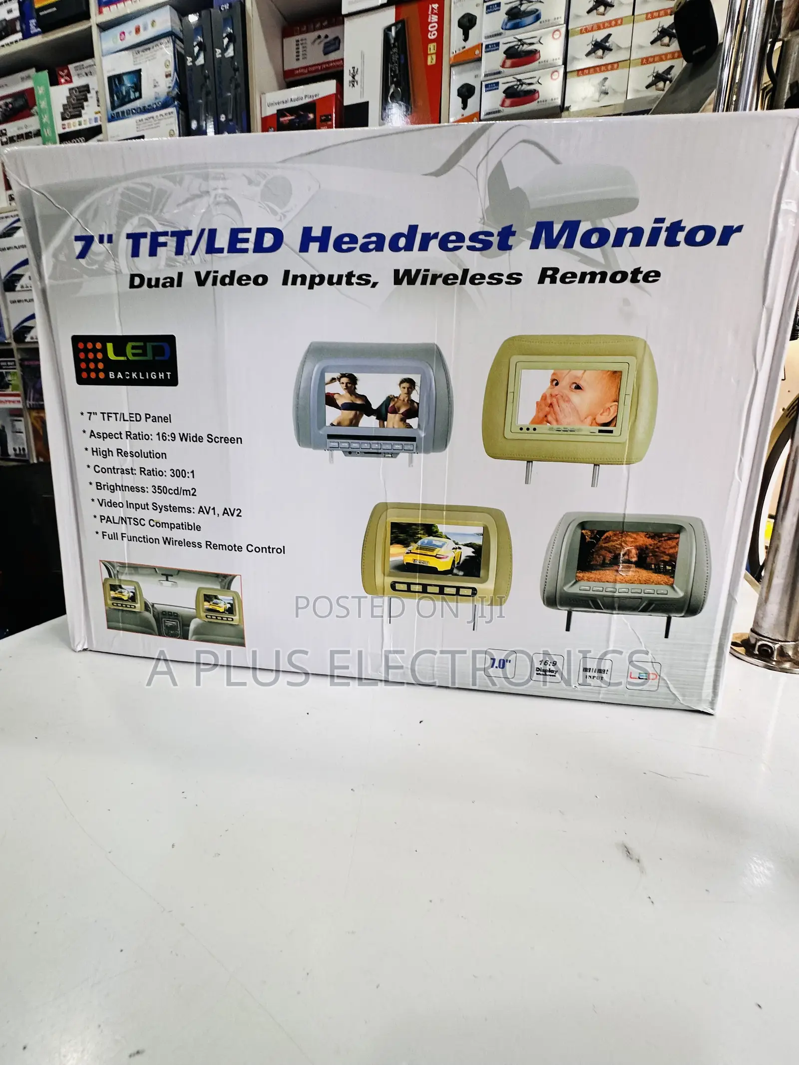 7 Inch Headrest Monitor – Premium Backseat Display
