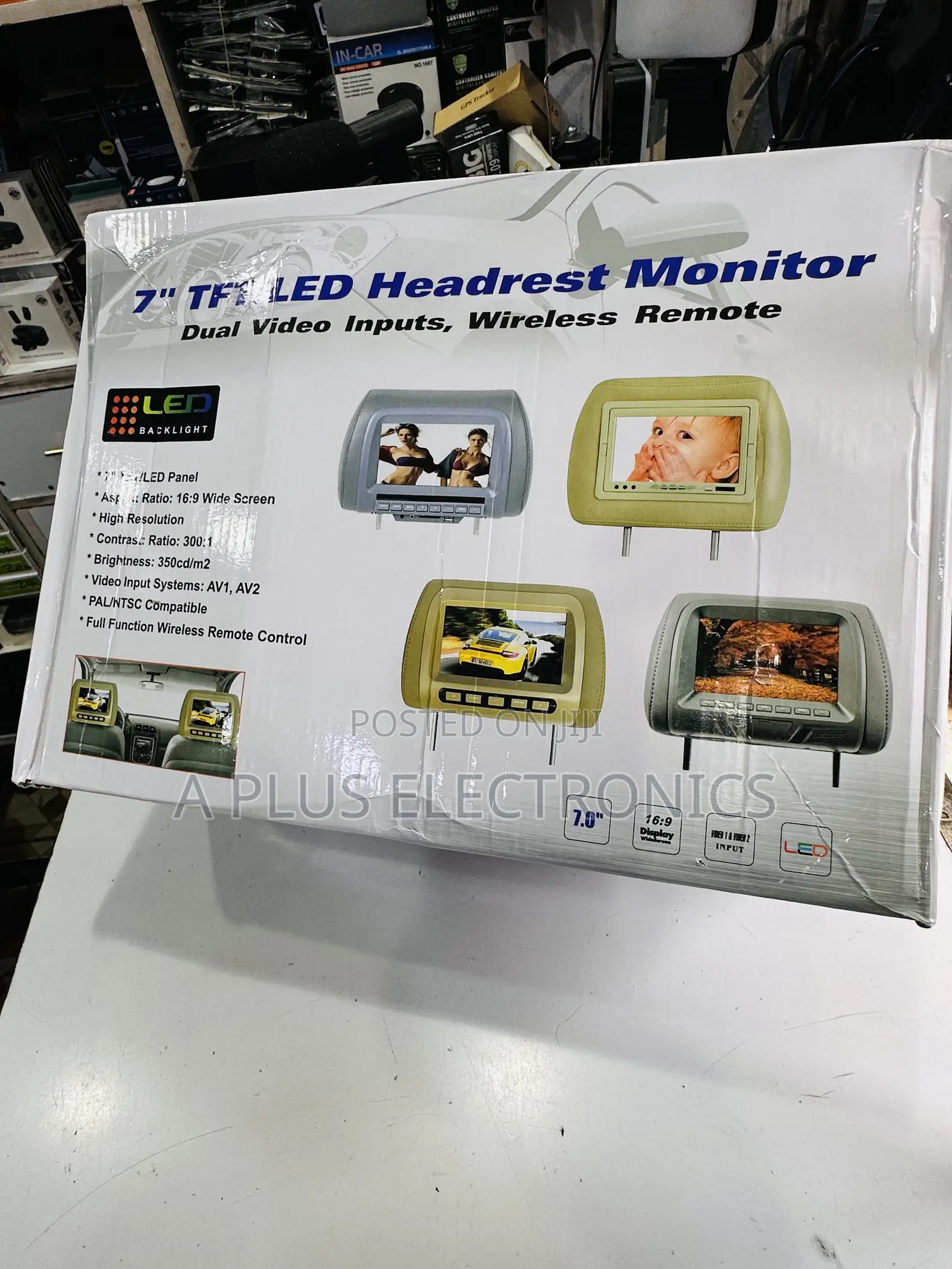7 Inch Headrest Monitor – Usb/Sd Multimedia Player