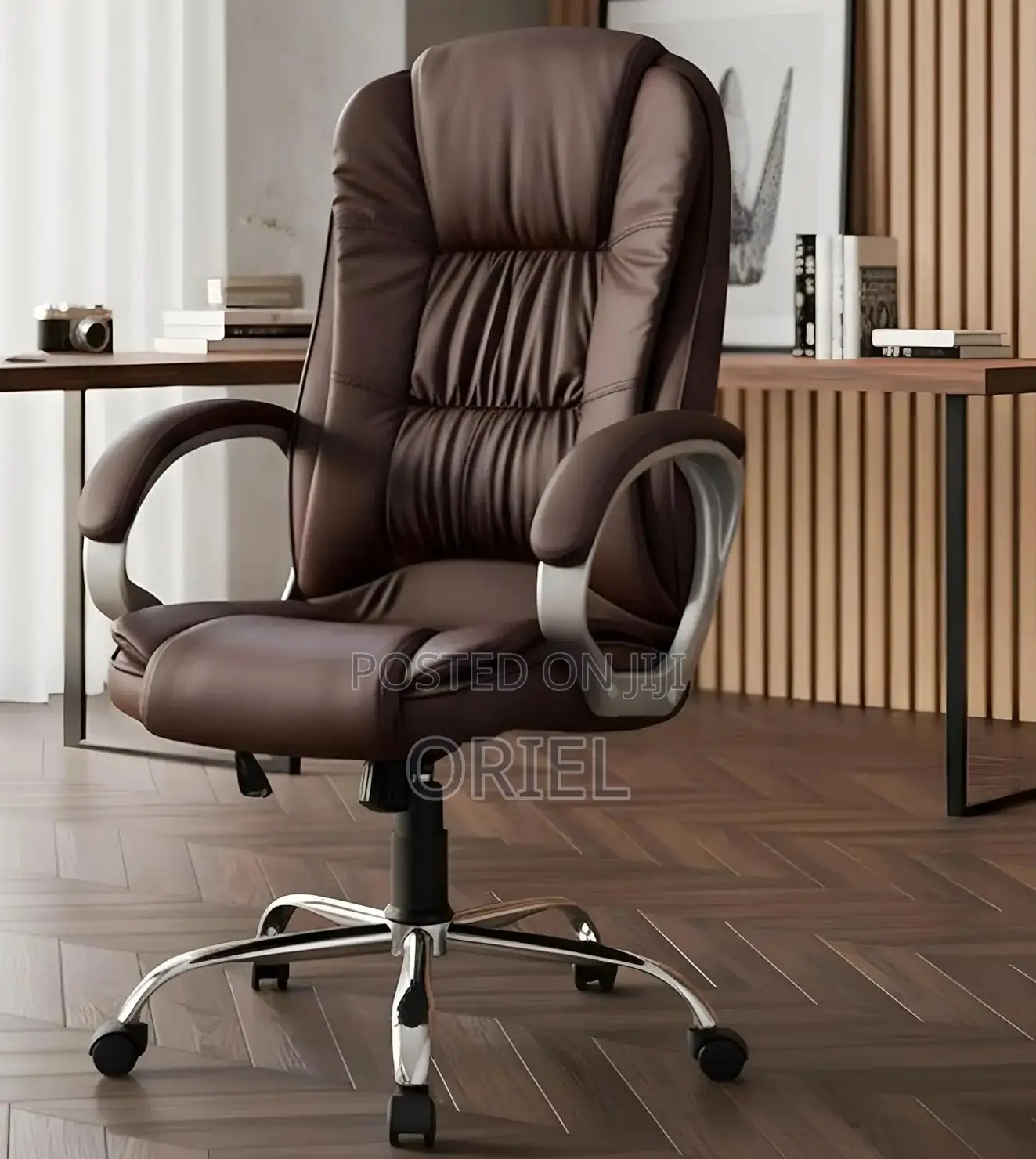 Office Chair : Ergonomic Brown Office Chair
