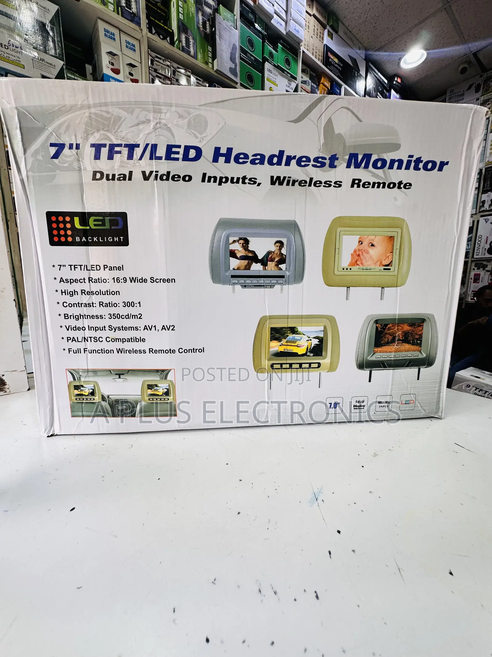 7 Inch Headrest Monitor – Led Display for Vehicles