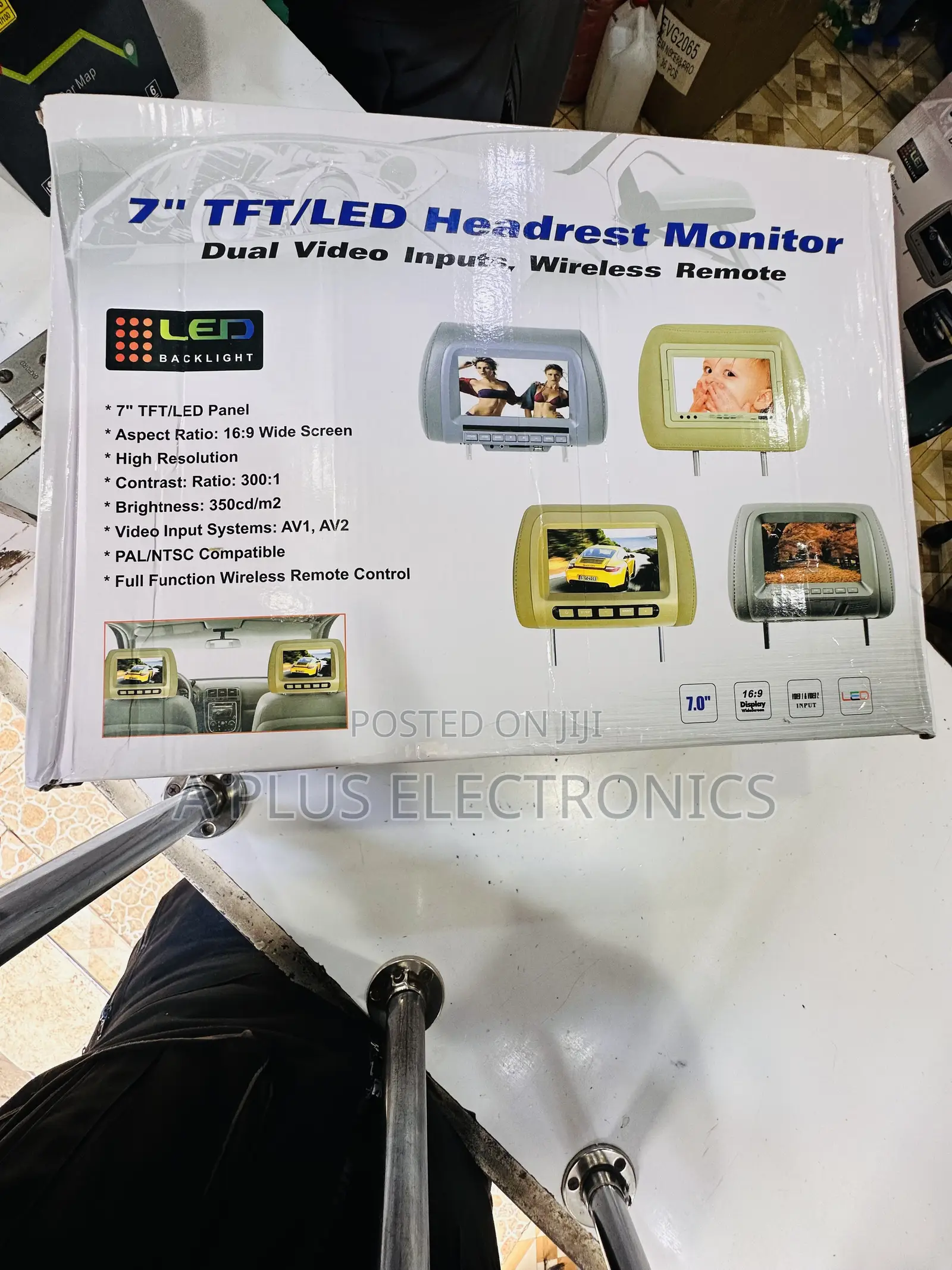 7 Inch Headrest Monitor – Led Display for Vehicles