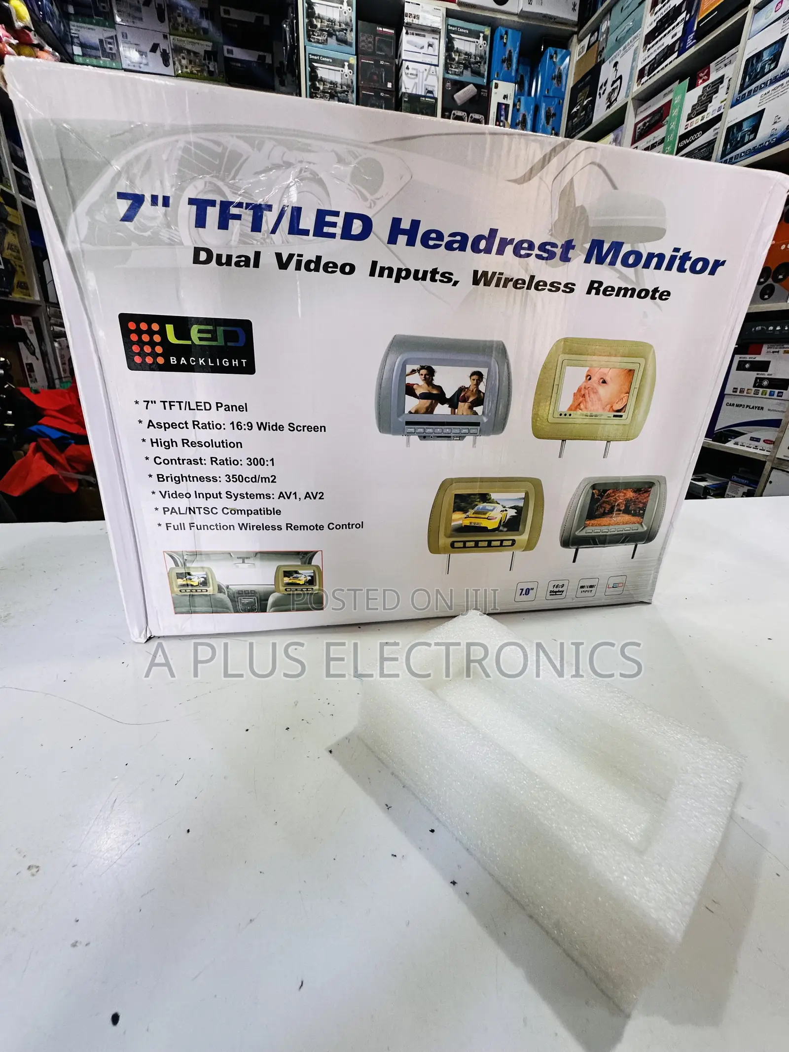 7 Inch Headrest Monitor – Plug Play Car Entertainment