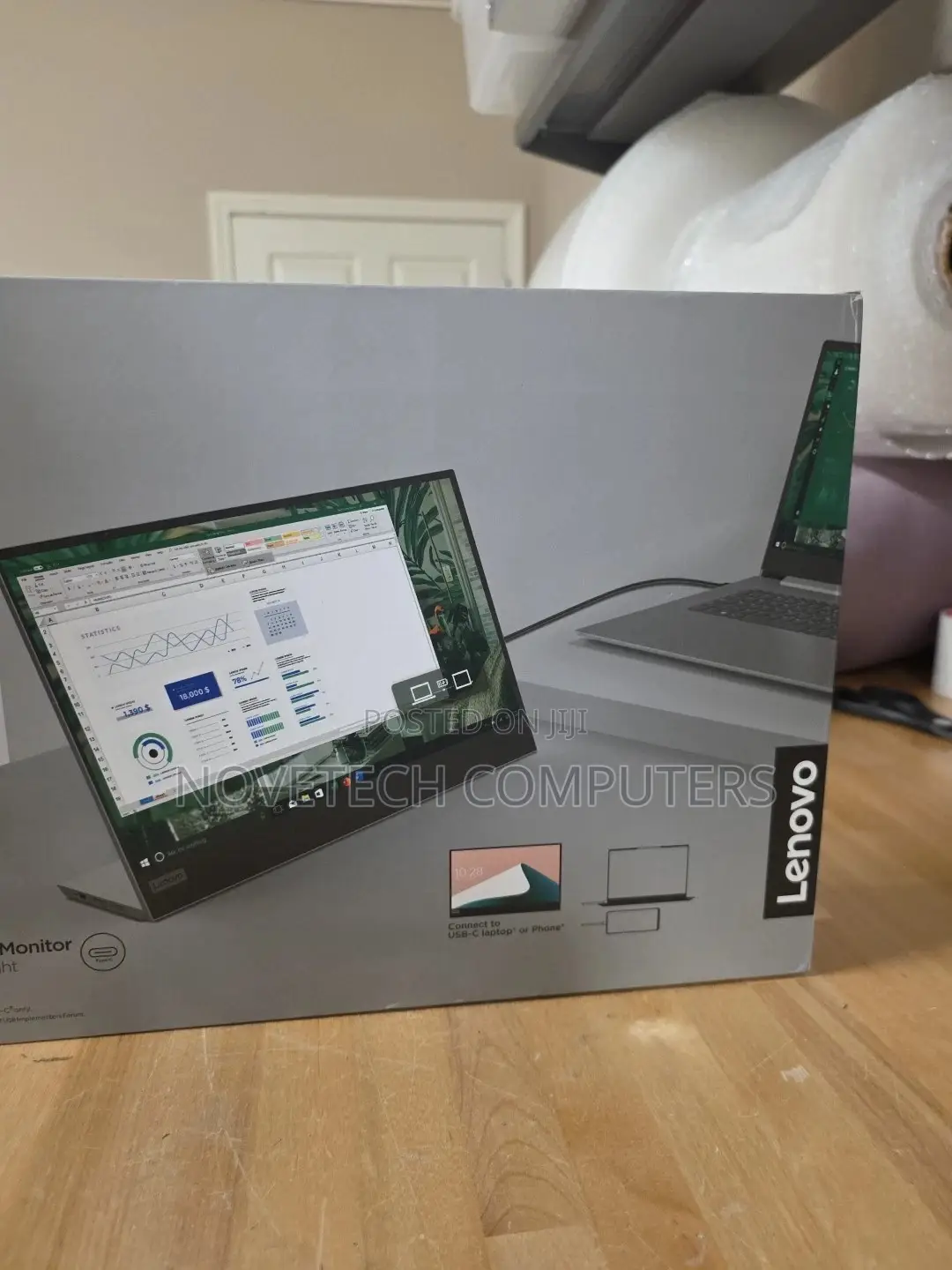 Lenovo L15 15.6 FHD Usb-C Portable Monitor, Connectivity 2 Usb-C