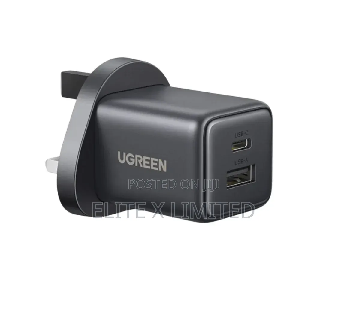 Ugreen 30w One Port Usb-C Gan Fast Charger Uk - Space Grey