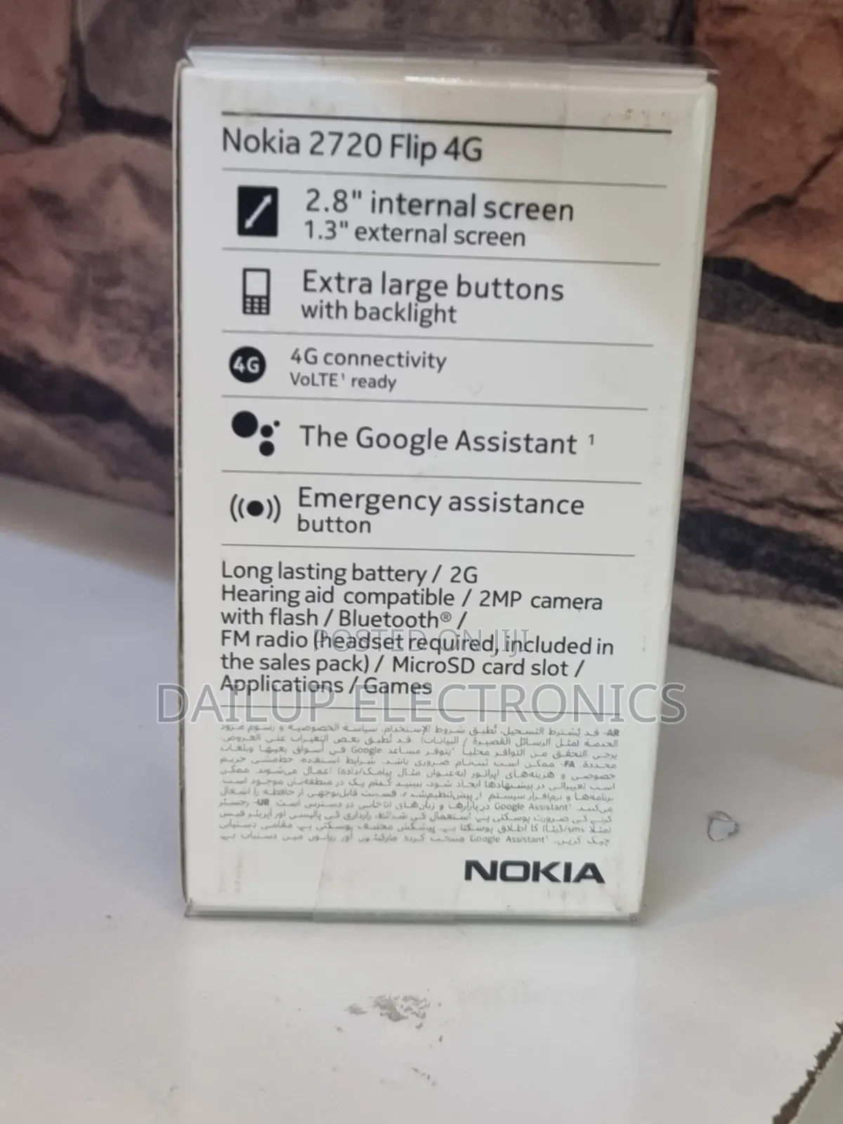 New Nokia 2720 Flip 512 GB Black