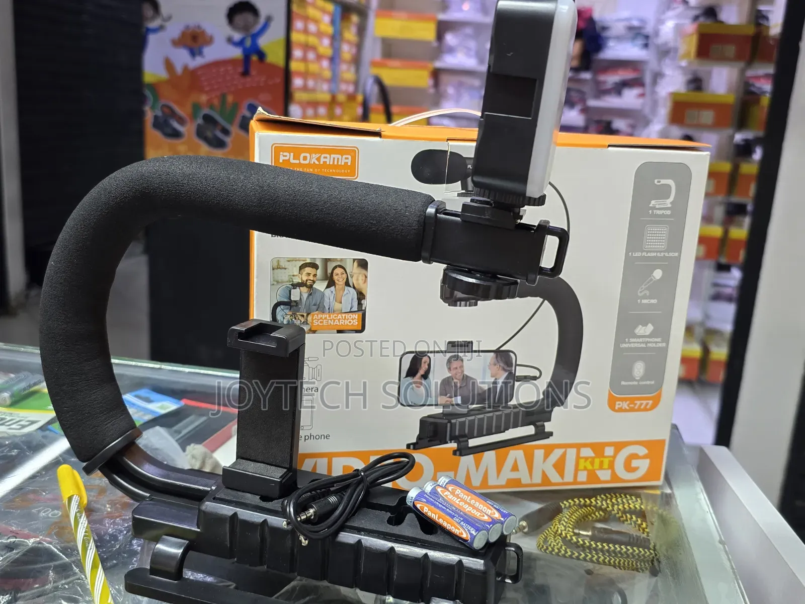 Plokama Pk-777 Video Making Kit With Mic Led Light Stabilizer Kits