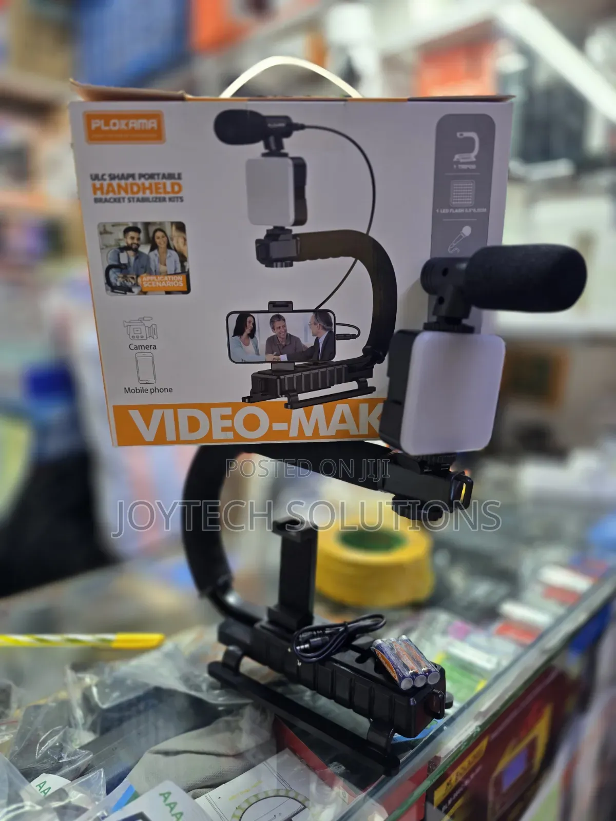 Plokama Pk-777 Pro Vlogging Kit Mic Led Light Tripod