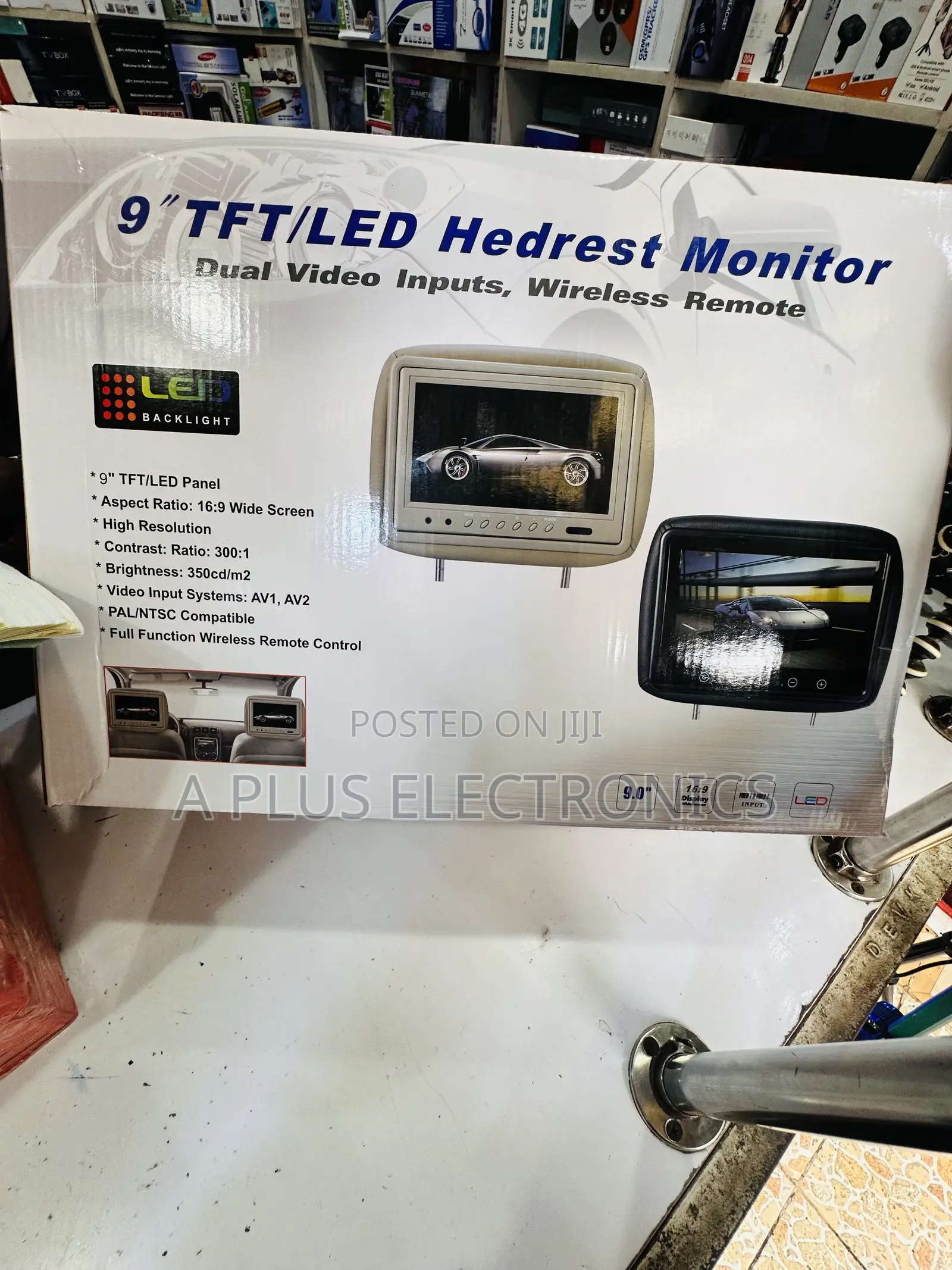 9 Inch Headrest Monitor Screens Premium Vehicle Entertainment