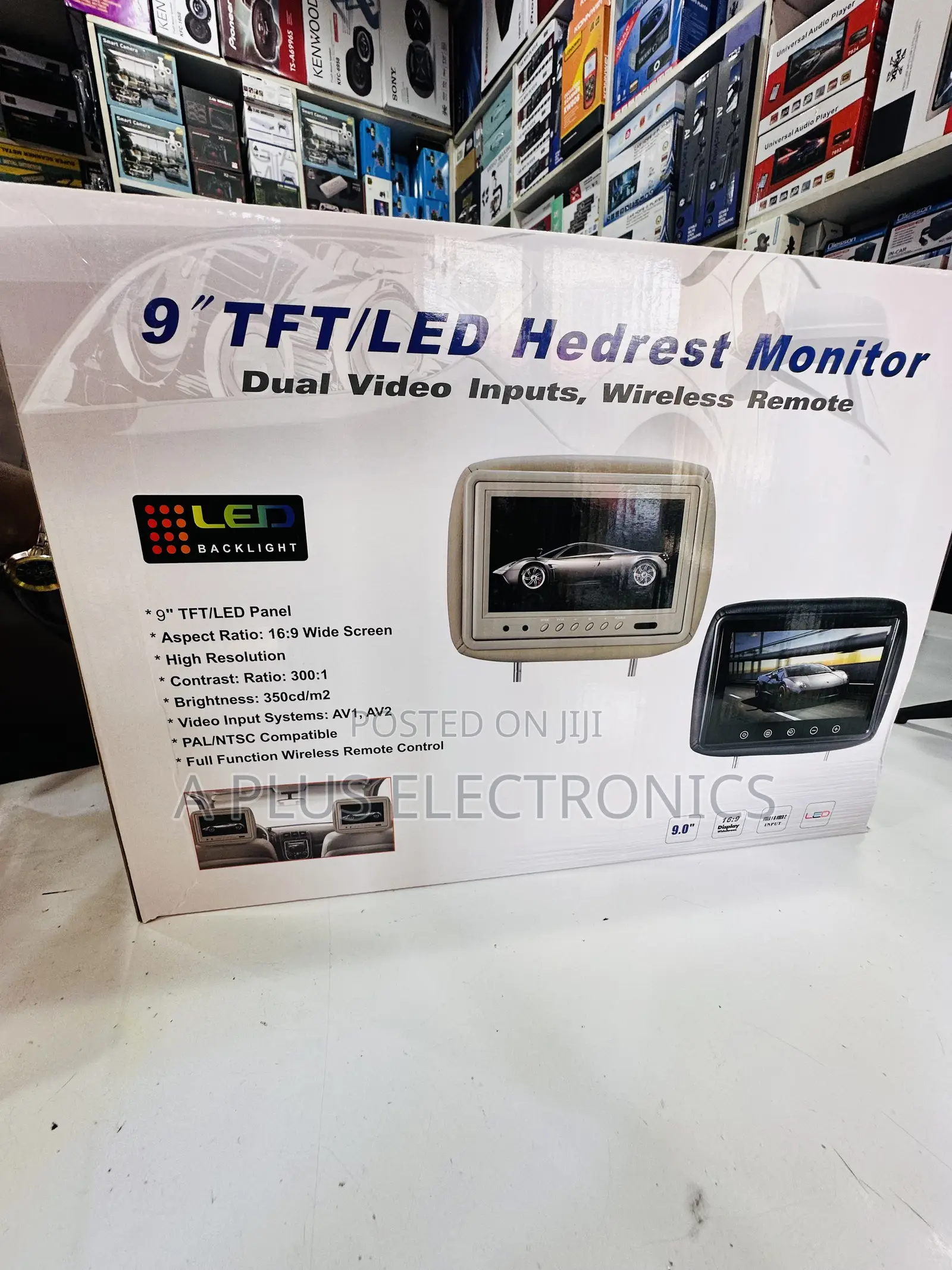 9 Inch Headrest Monitor Screens Premium Vehicle Entertainment