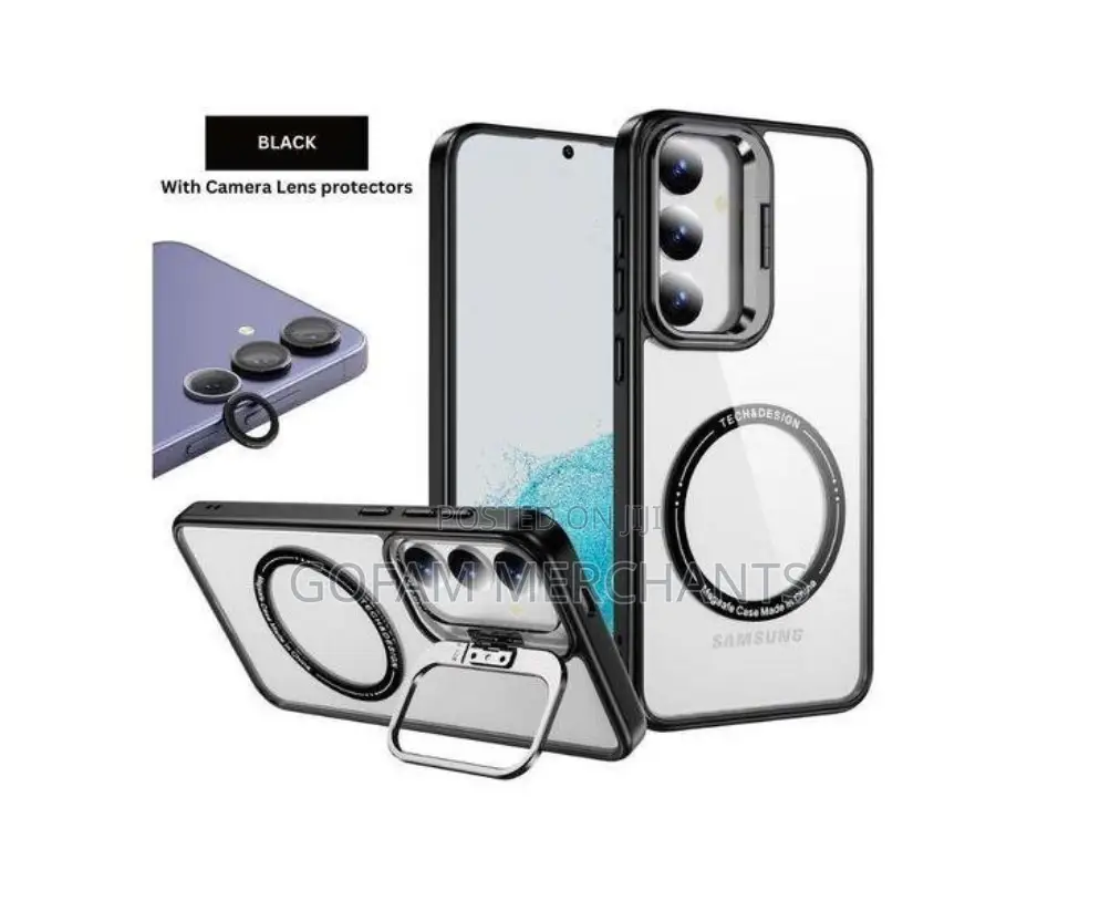 Black Magnetic, Magsafe Cover Case for Samsung Galaxy S24 Fe