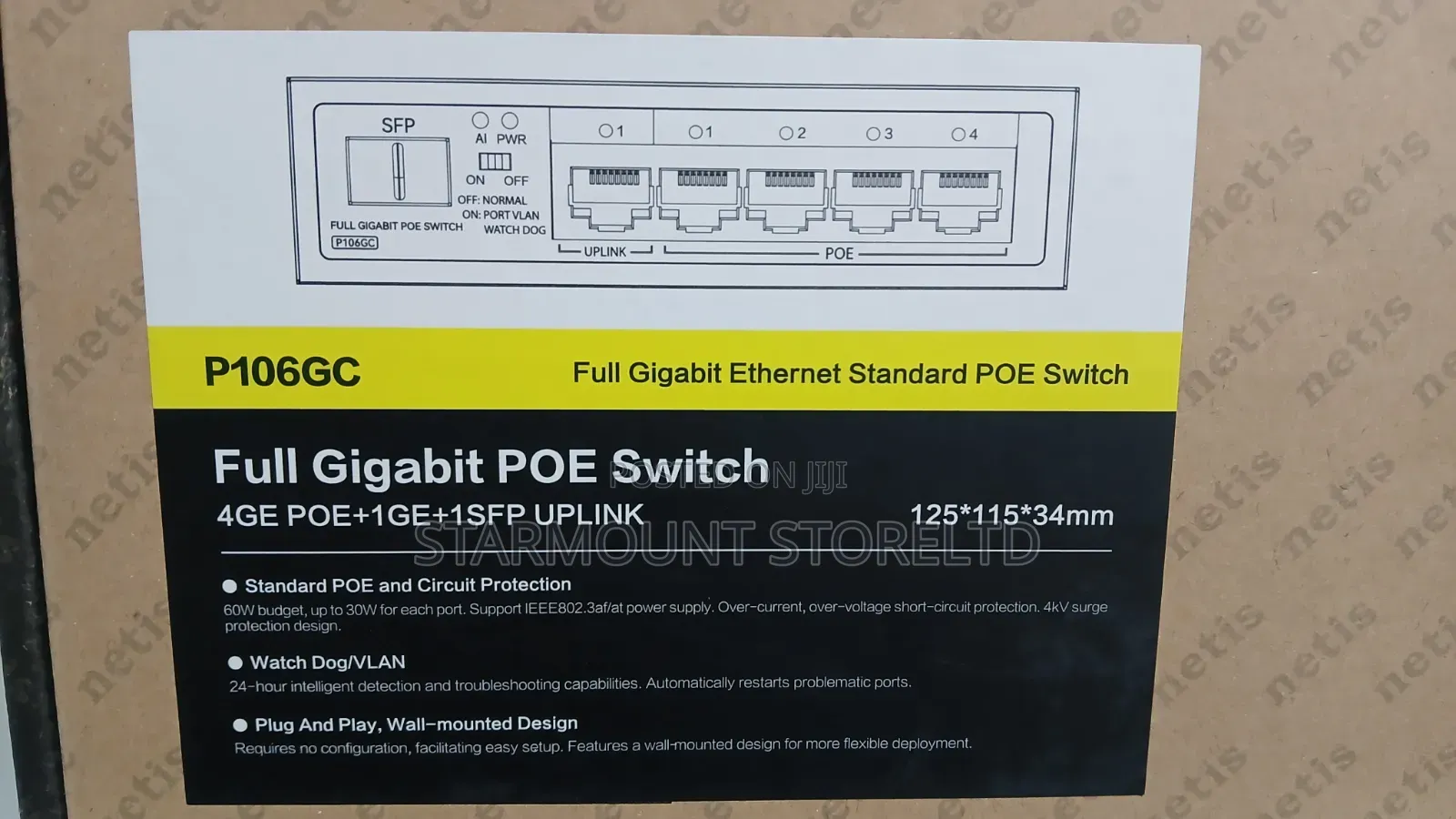 Netis P106gc Full Gigabit Poe Switch