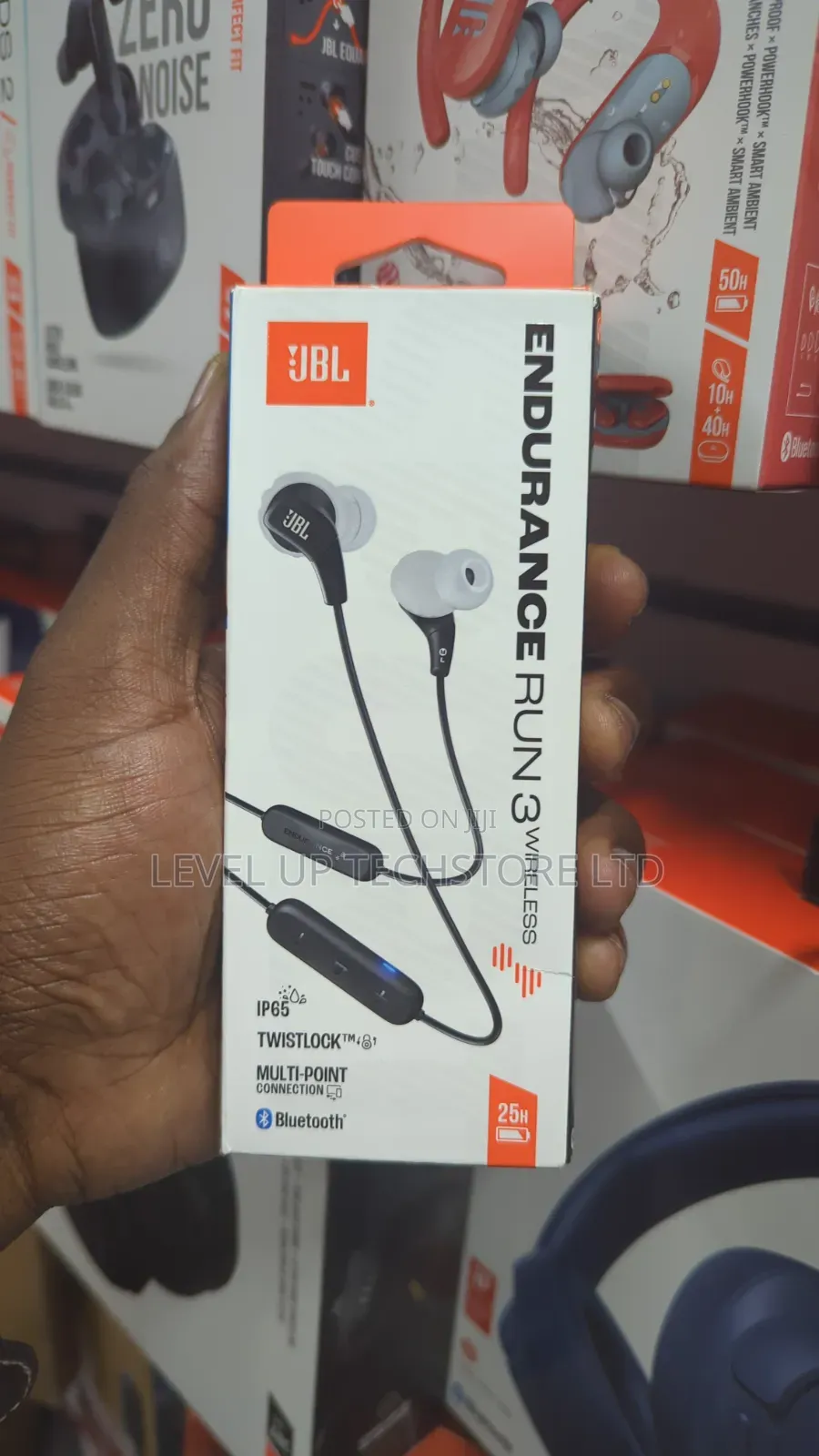 JBL Endurance Run 3 Wireless – Bluetooth Sport Earphones – Black