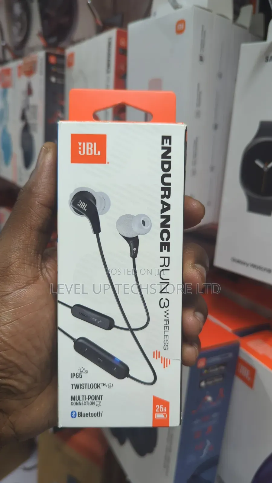 JBL Endurance Run 3 Wireless – Bluetooth Sport Earphones – Black