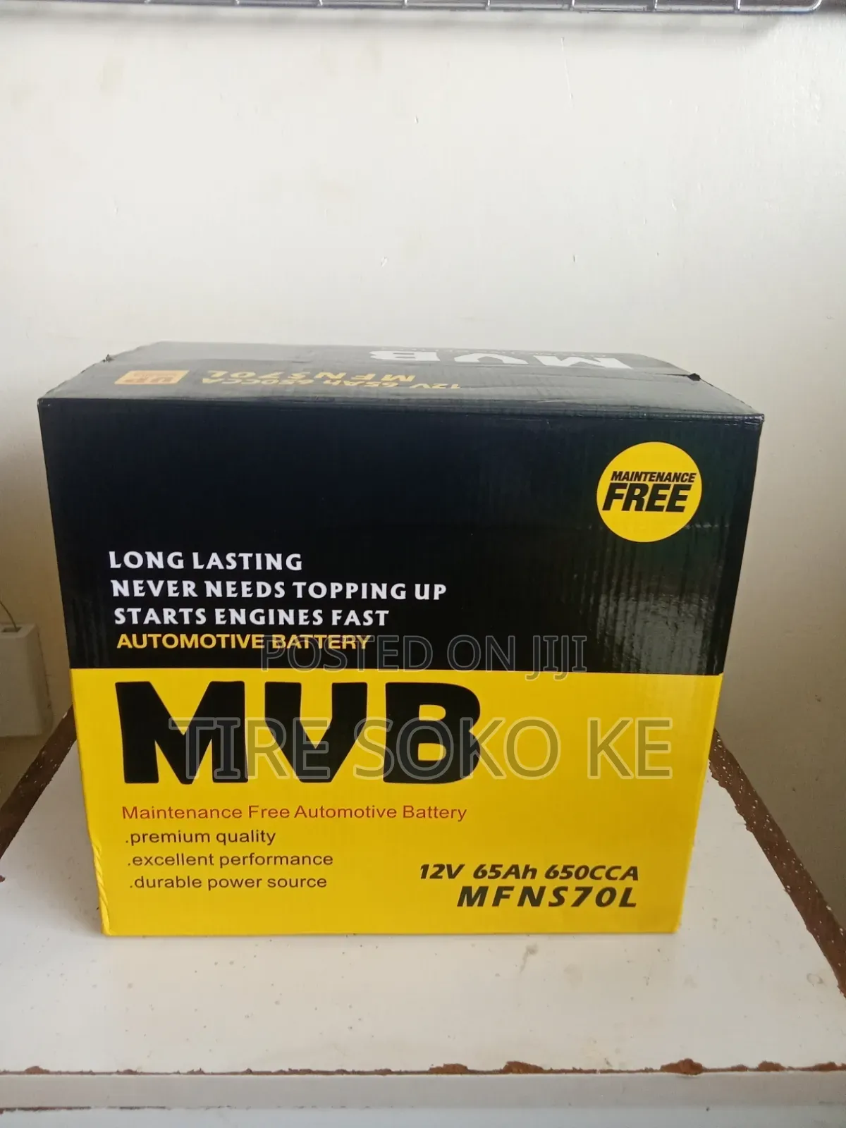 Ns70 MVB Car Battery With High C.C.A