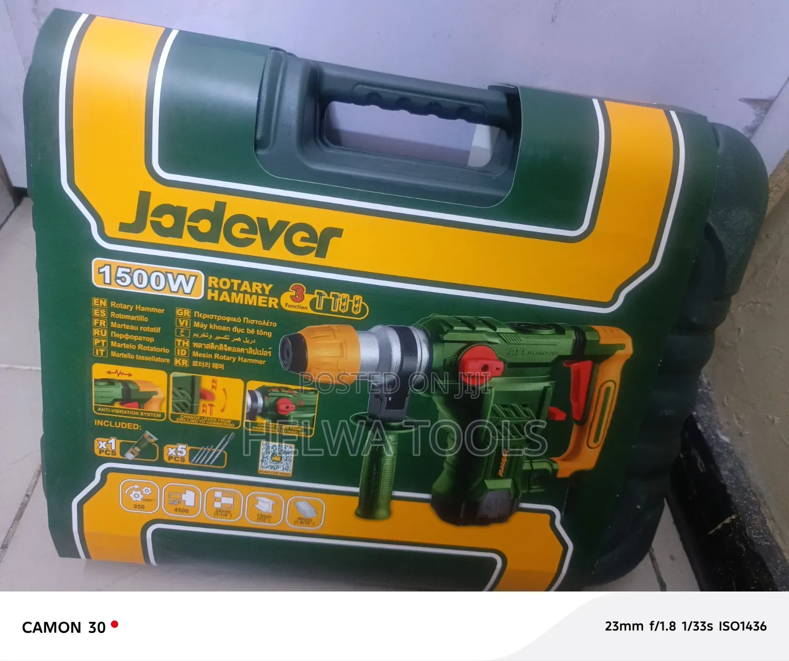 Rotary Hammer Drill/Jedever Rotary Hammer Drill 1500 Watts