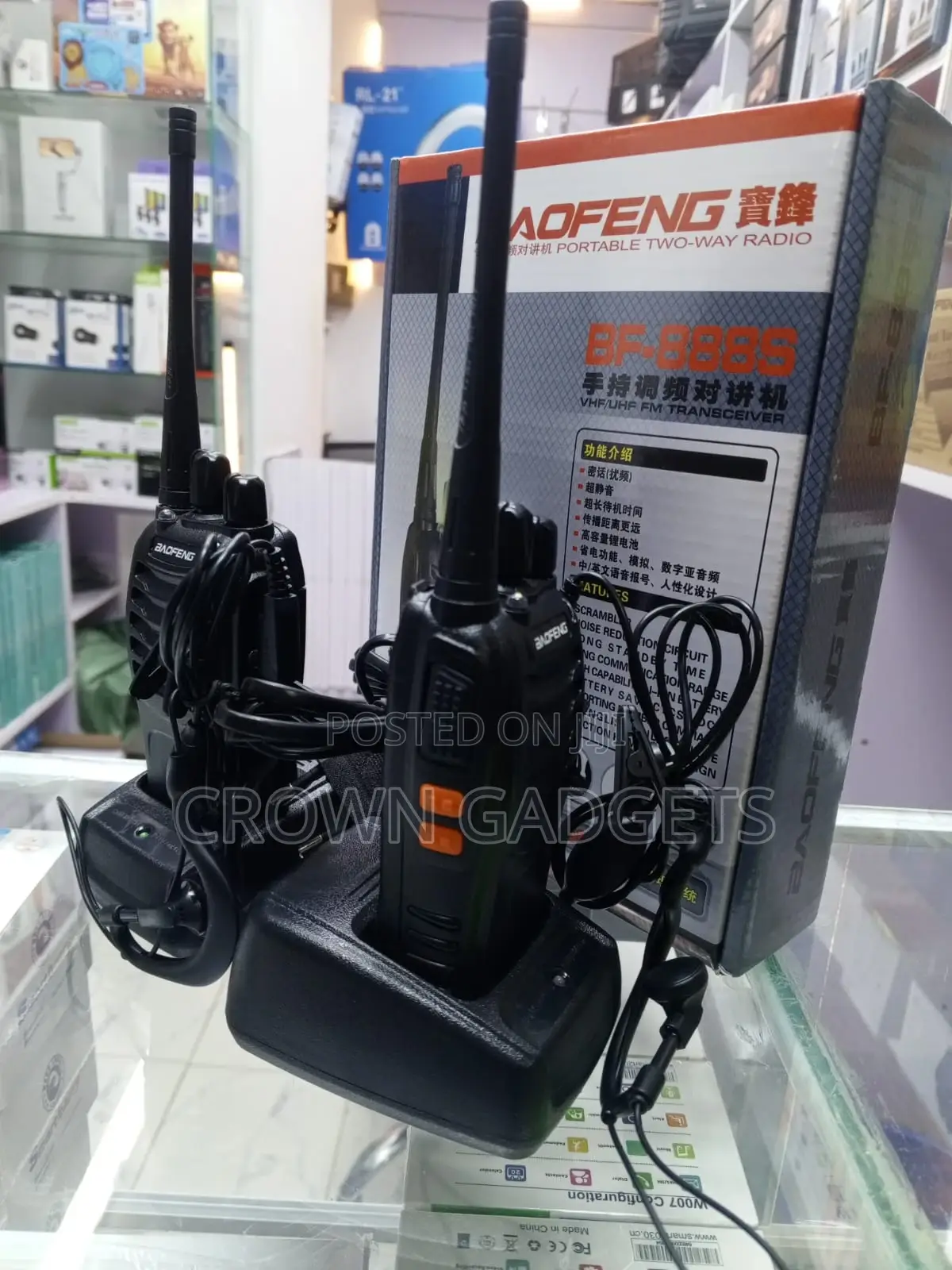 Bf-888s Two Way Radio 400-470mhz Portable Walkie Talkie