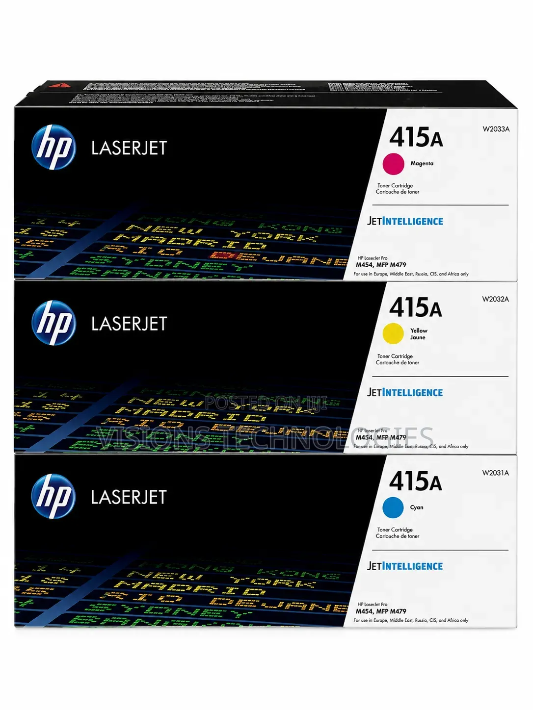 C/M/Y Hp 415abrand New Toner Cartridge
