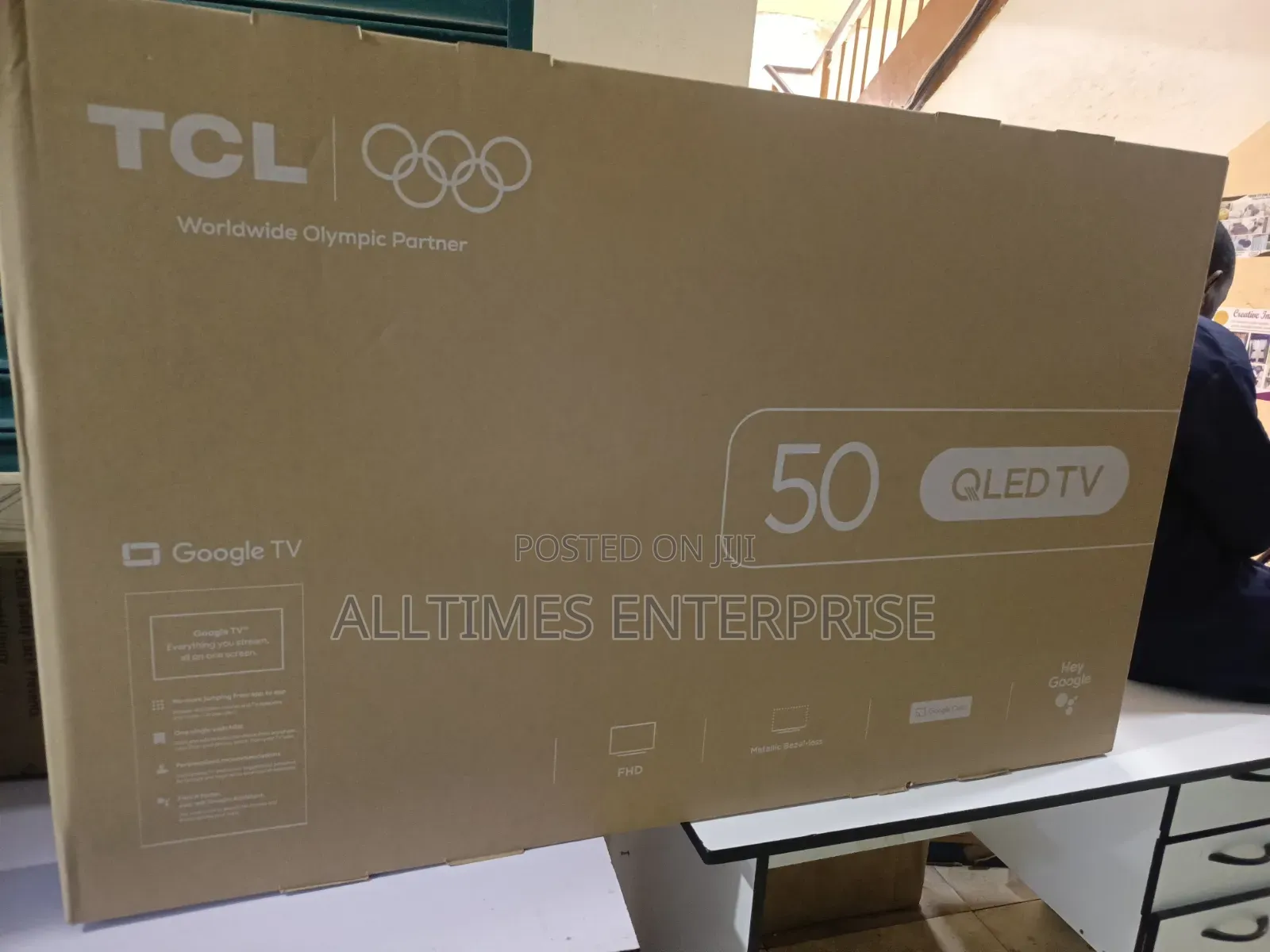 50 Inches TCL Qled Frameless Tv Googlecast Netflix Bluetooth Youtube