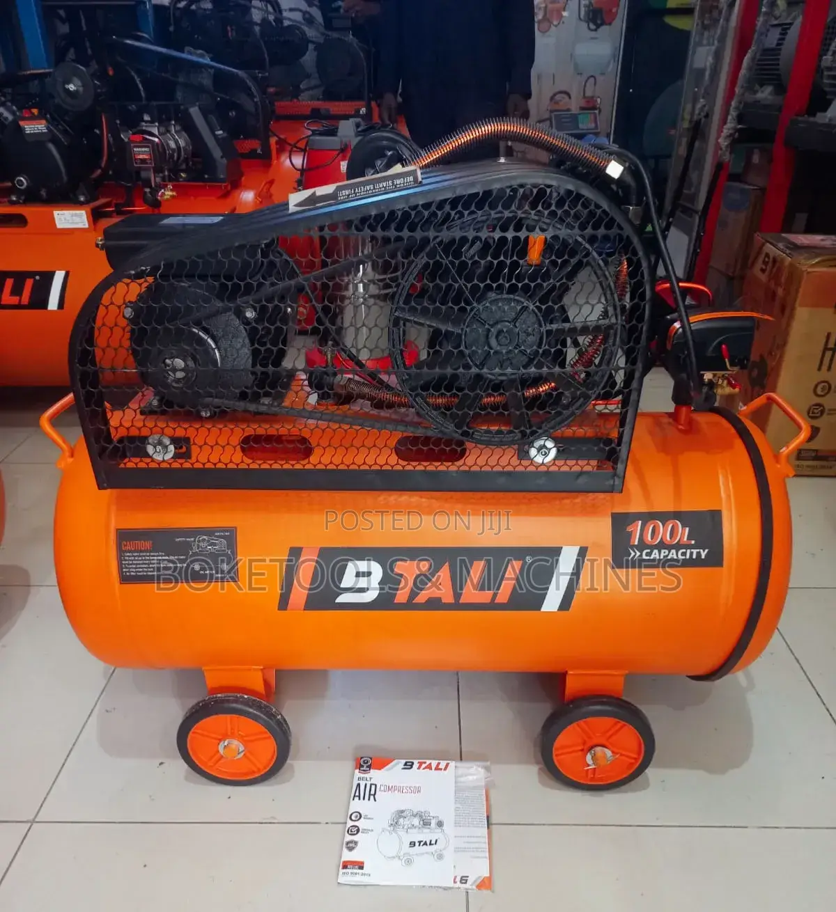 100litres Belt Driven Compressor Double Piston