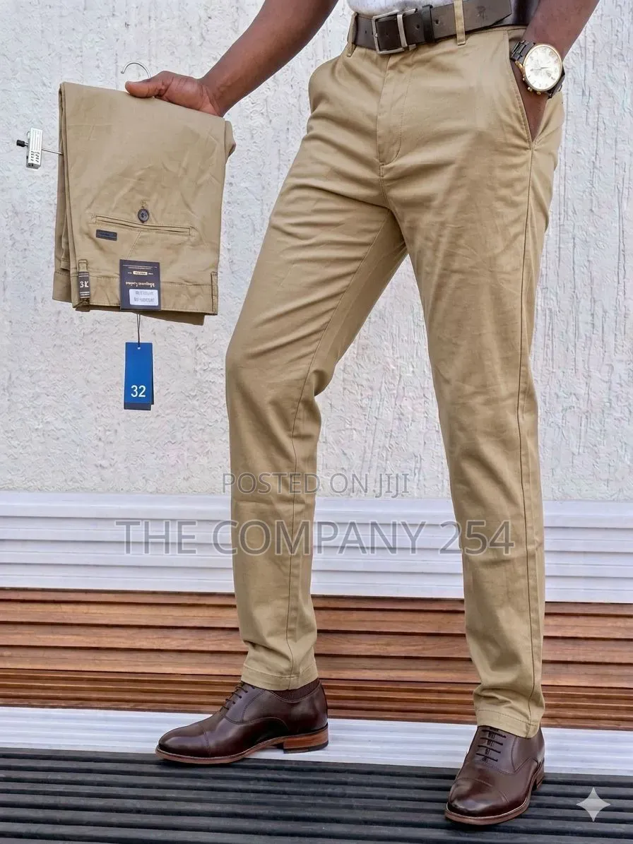 Quality Men Casual Official Khaki Trousers for Men Available