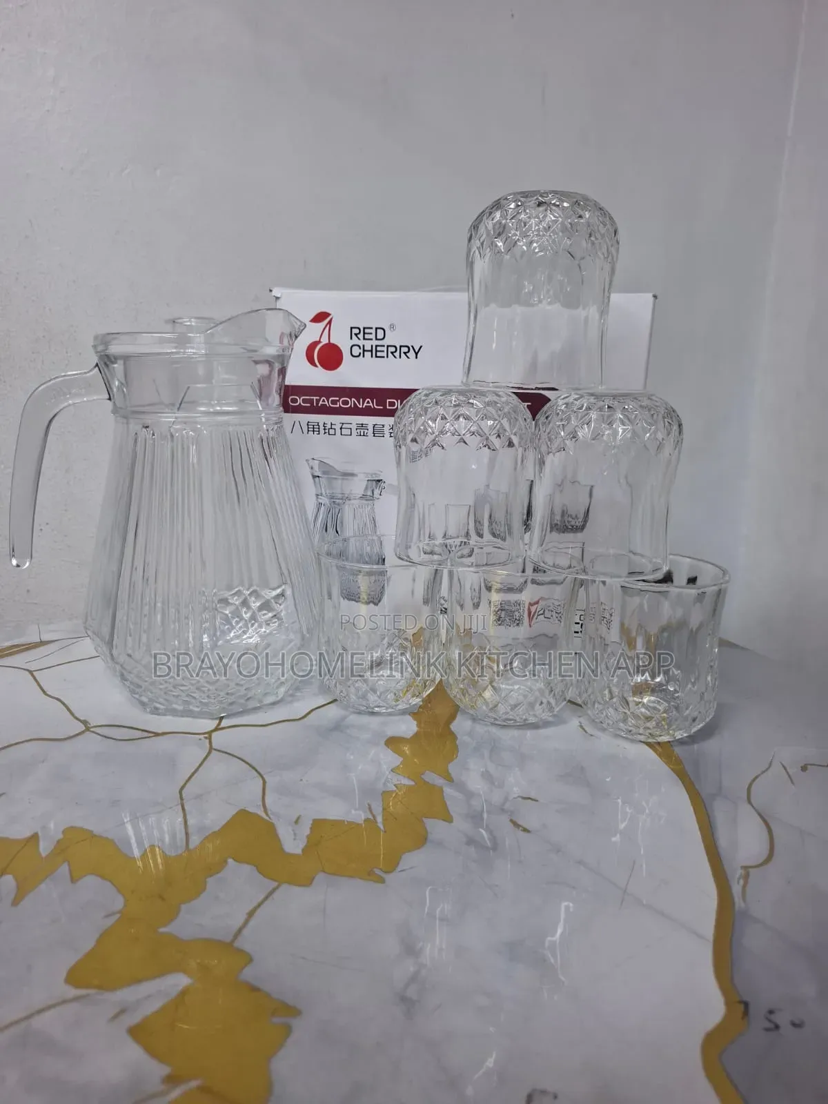 7pcs Glass Water Set