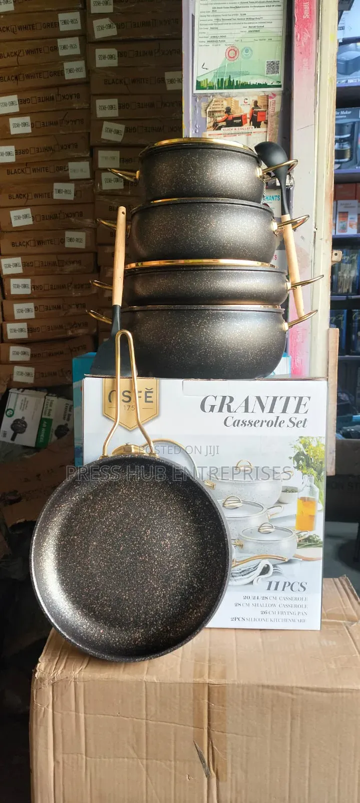 11 Piece Granite Casserole Set