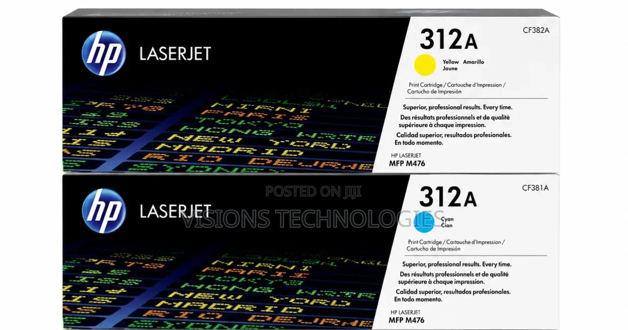Yellow/Cyan Color Toners (Hp312)