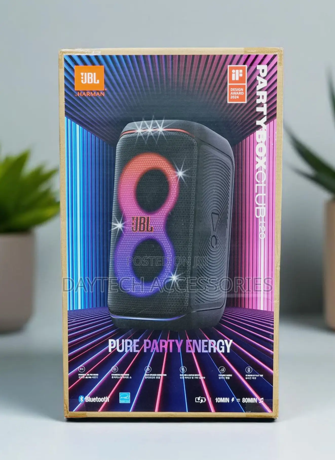 This Is the JBL Partybox Club 120 Portable Party Speaker.