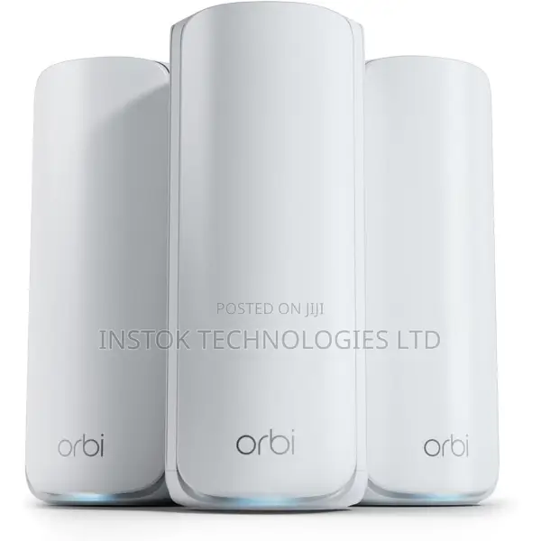 Netgear Orbi Rbe773 Be11000 Tri-Band Mesh Wi-Fi 7 System (3-Pack)