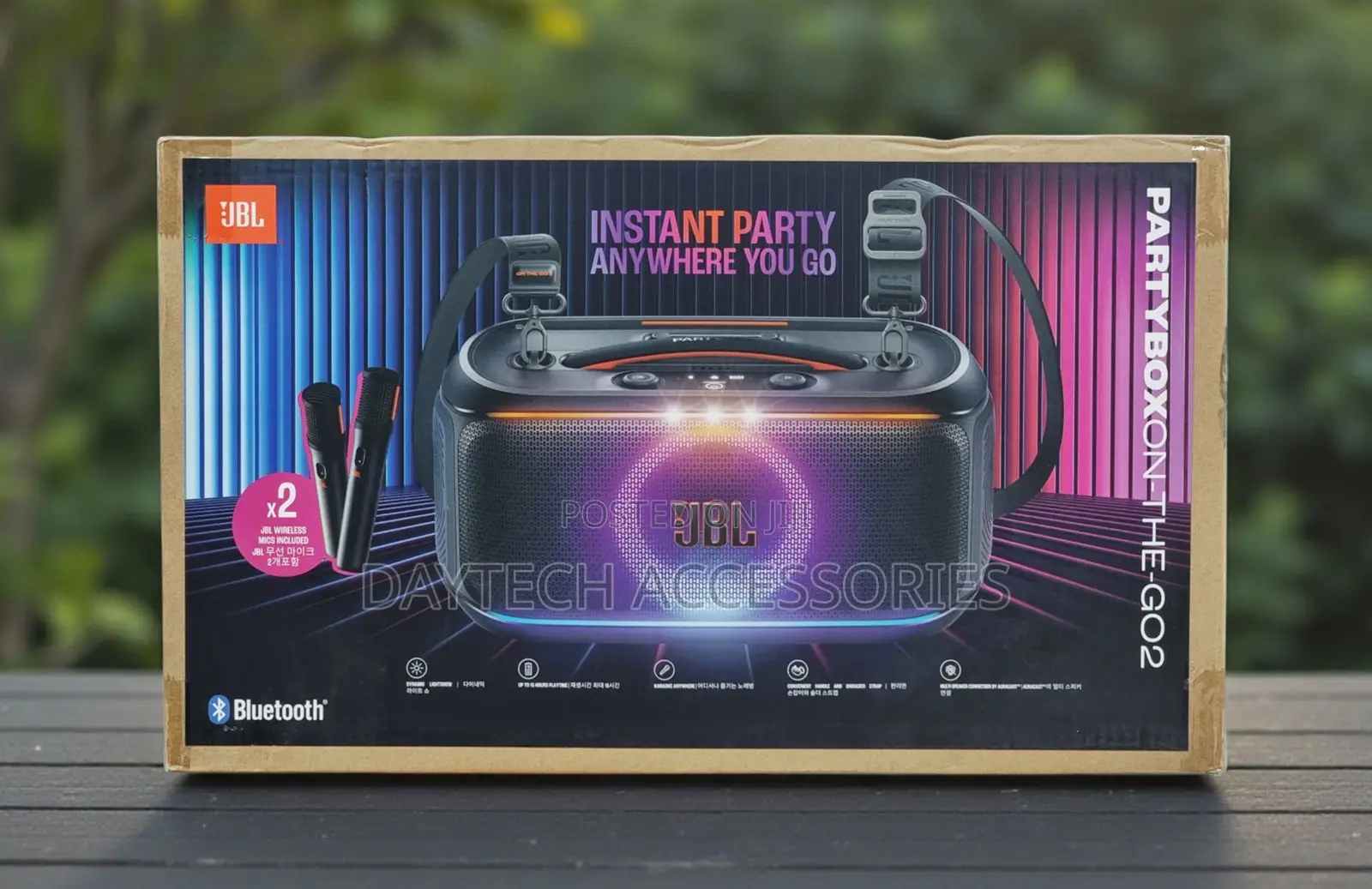 This Is a JBL Partybox on-the-Go 2 Portable Bluetooth Speaker.