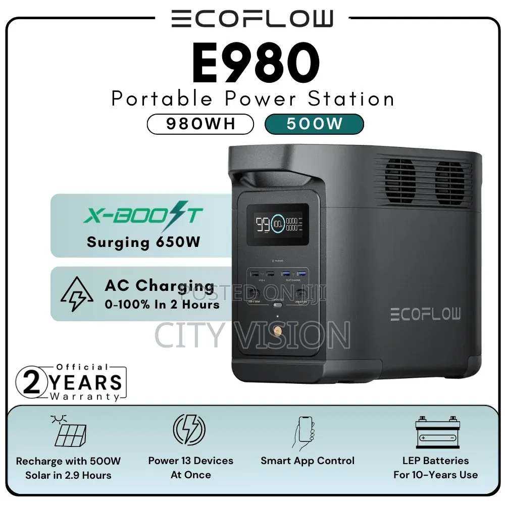 Ecoflow E980 Portable Power Station Ef980-Uk
