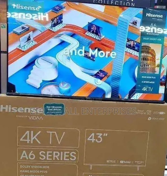 Hisense 43” A6 Uhd Smart Tv – Crystal Clear Entertainment