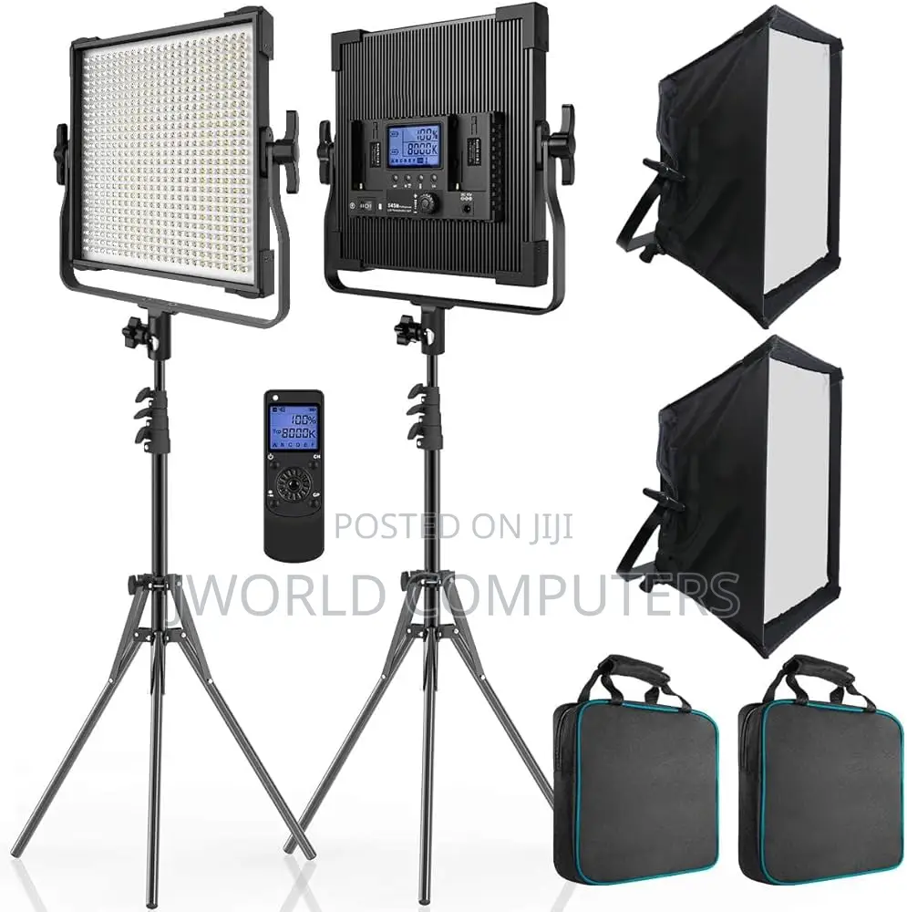 "Visico Led 192a Kit 2x2x Light Stand2x