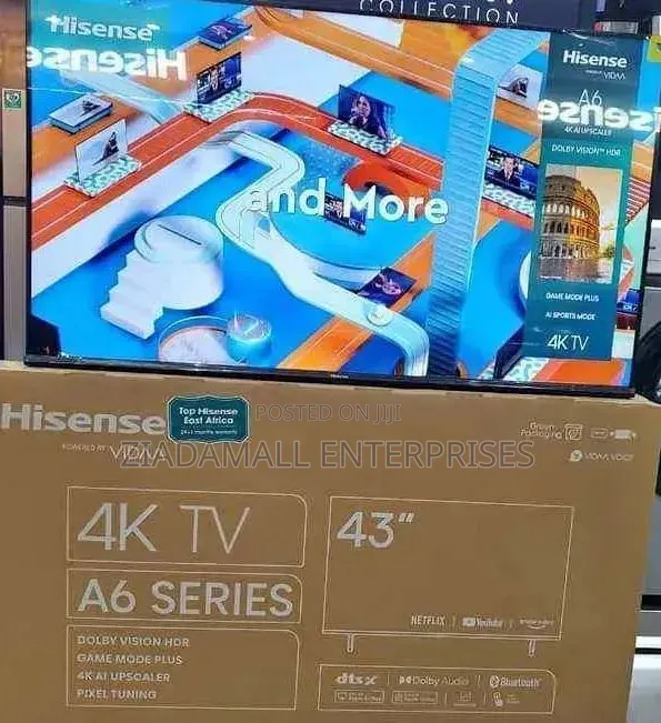 Hisense 43” A6 Uhd Smart Tv – Crystal Clear Entertainment