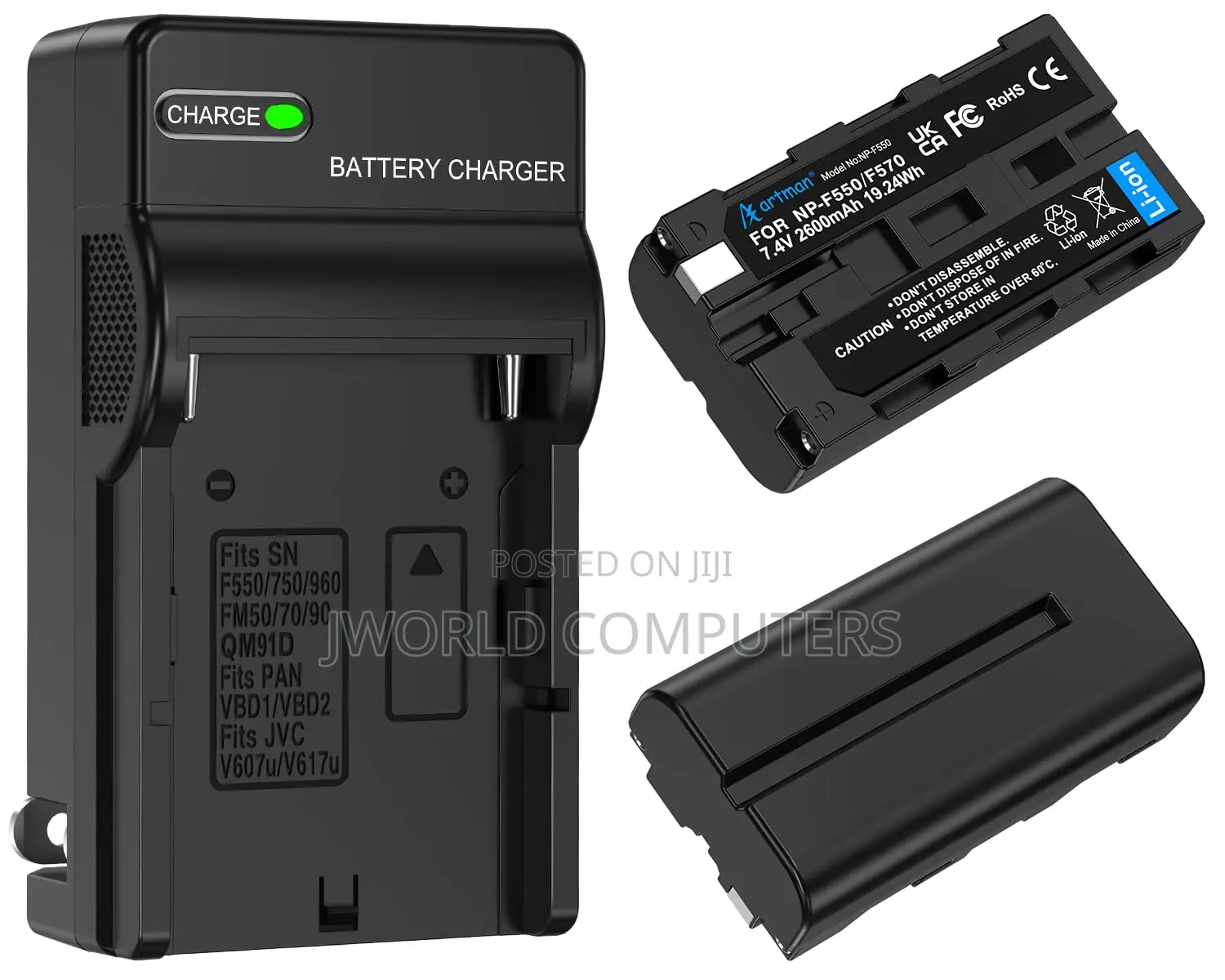" Light Led-50a 3 Lights Kit3 X Led-50a Lights6 X Np-F770 Battery