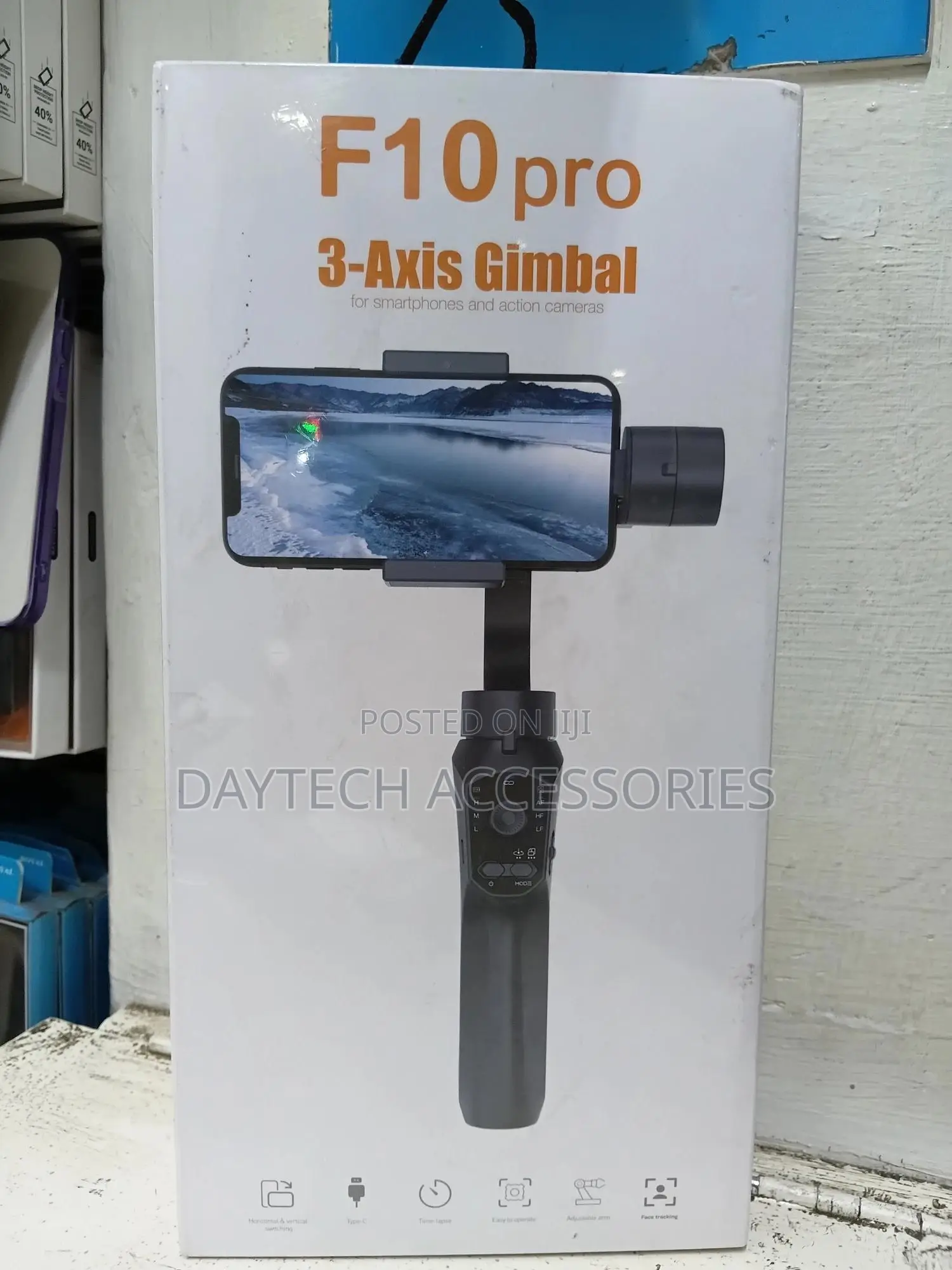 This Is a F10 Pro 3-Axis Gimbal for Smartphones and Action Cameras.