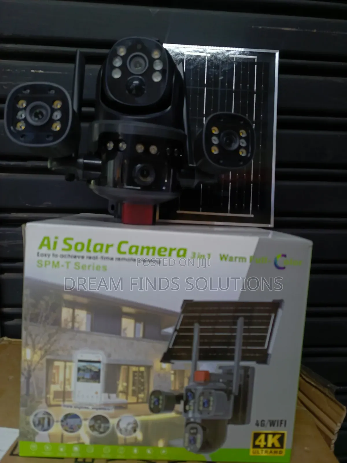 Ai 3in1 Solar CCTV Camera With Simcard
