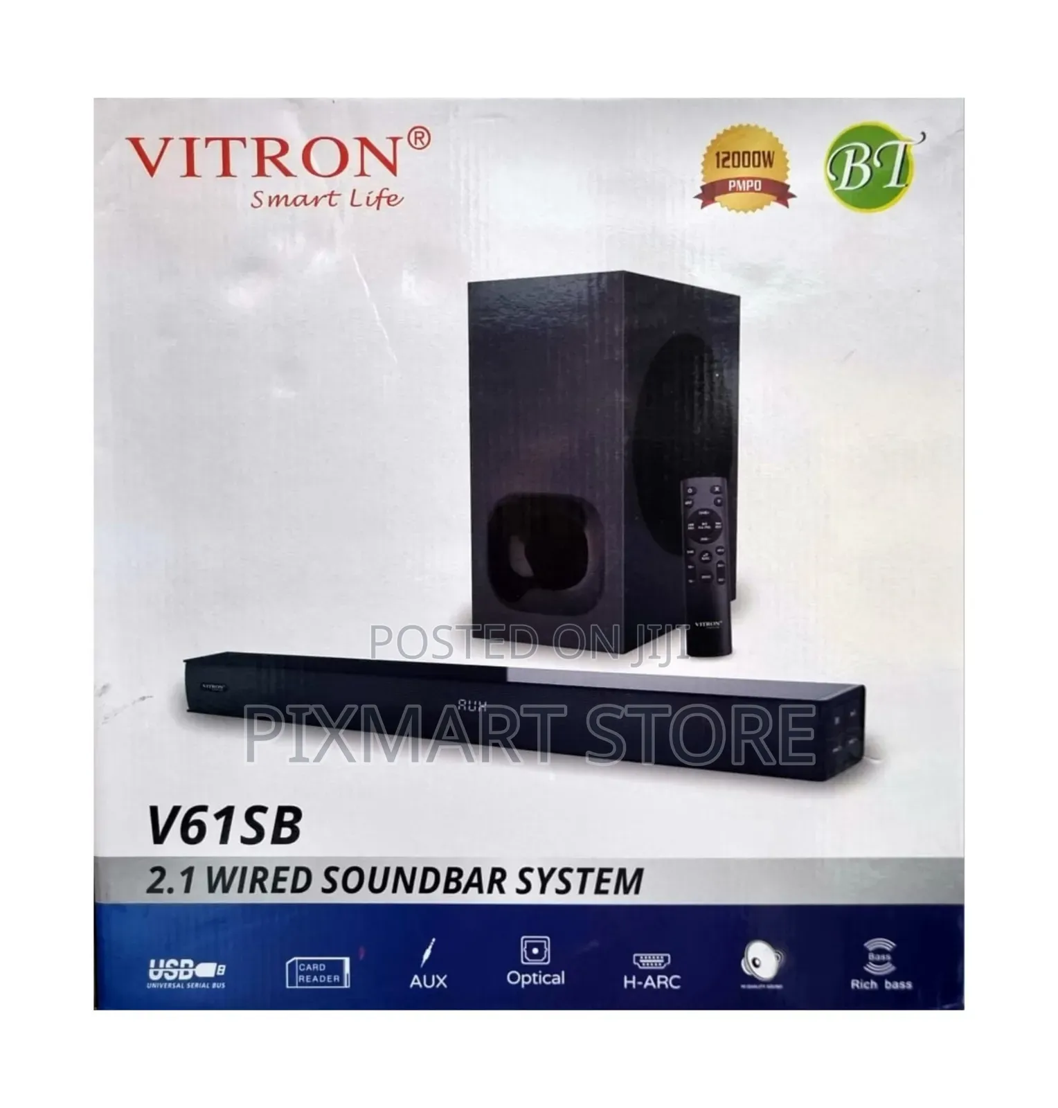 Vitron V61sb 2.1 Channel Home Entertainment Sound System