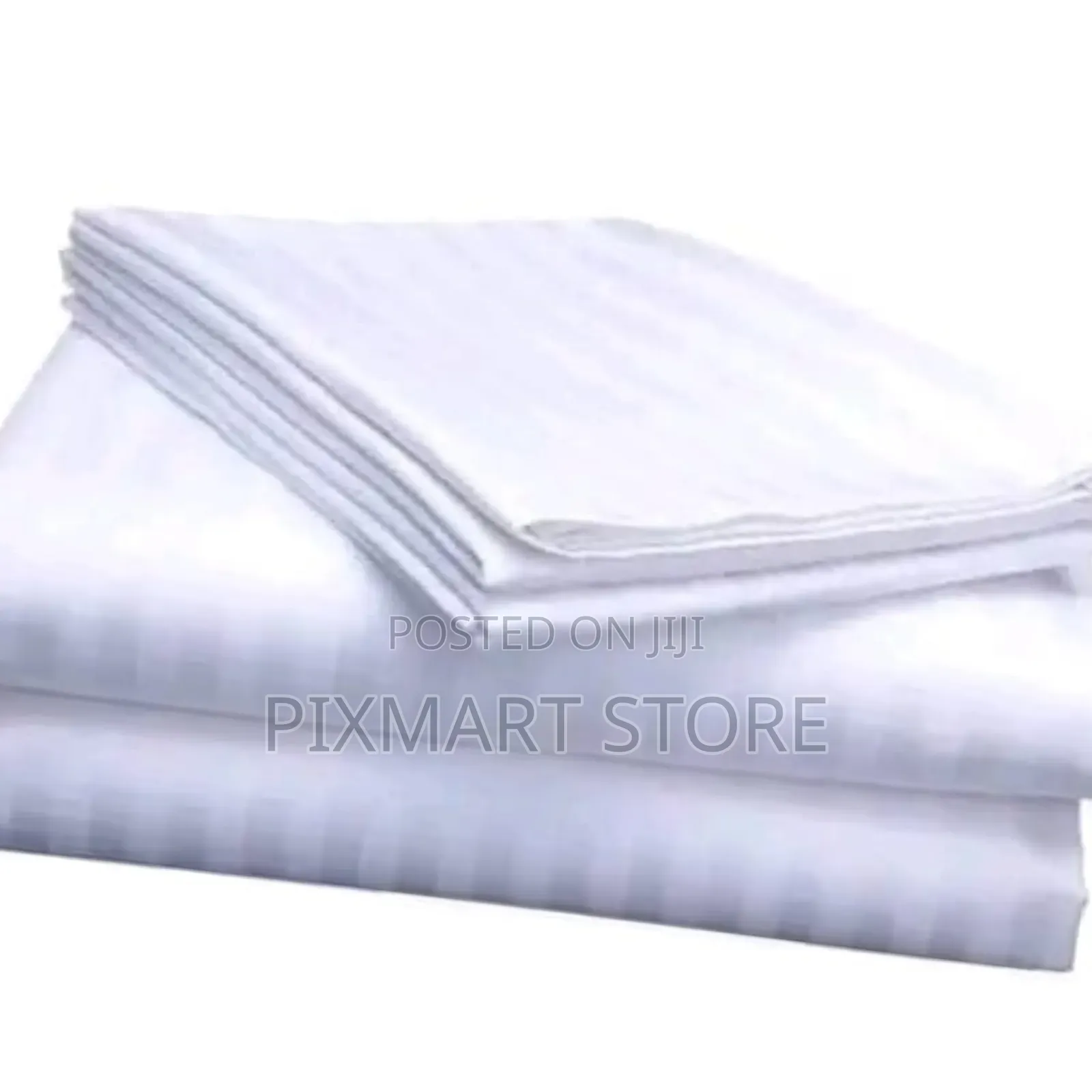 7x8 Satin Striped Bedsheets With 4 Pillowcases Set