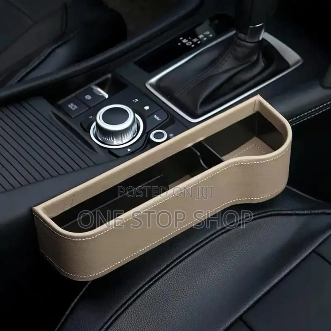 Slid on Between Seat Console Seat Gap Filler With Phone,Cup Holder