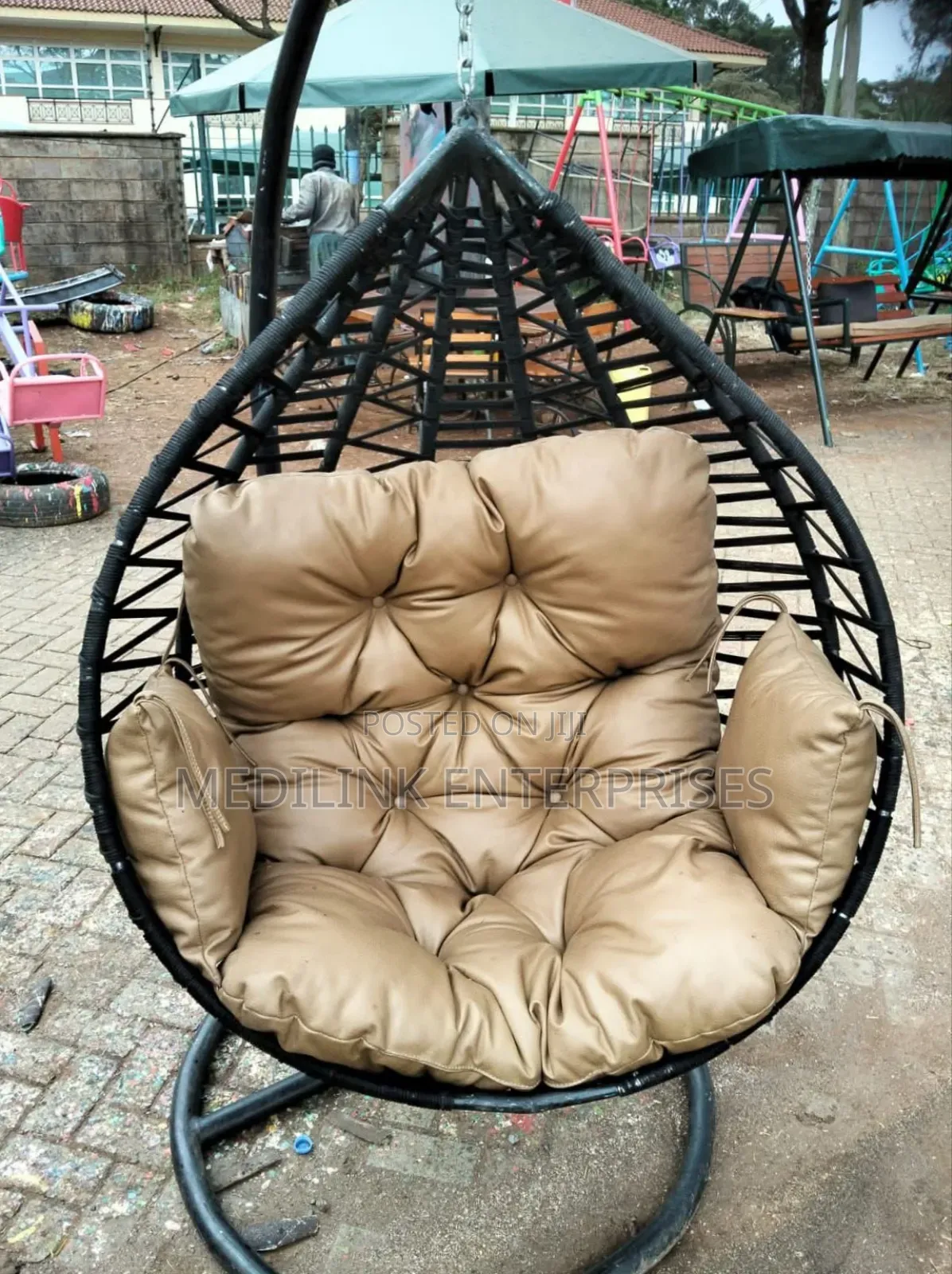 Modern Home Upholstered Hammock Swing